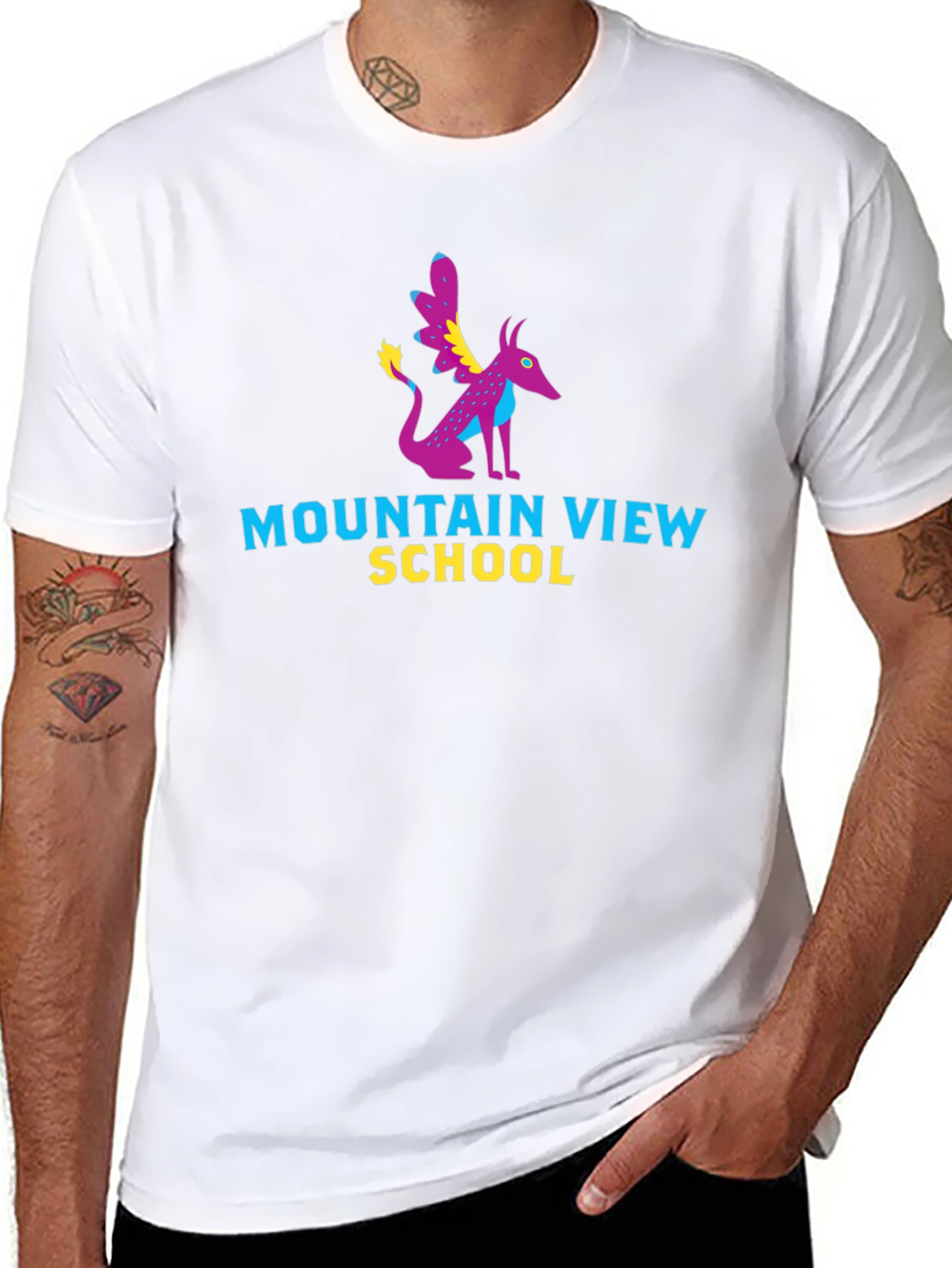 Mountain View School Black T-Shirt