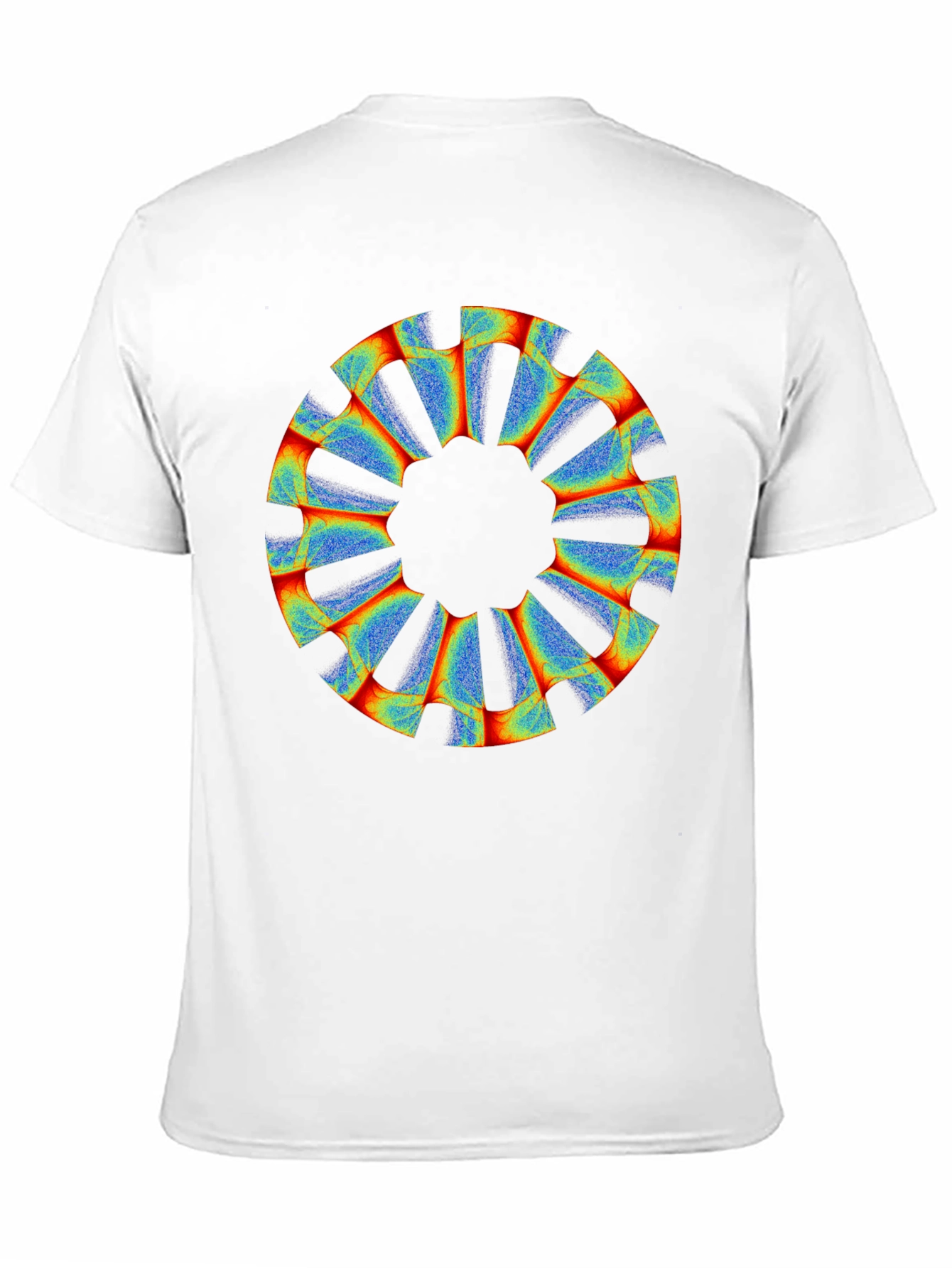 Abstract Circular Graphic Black Tee