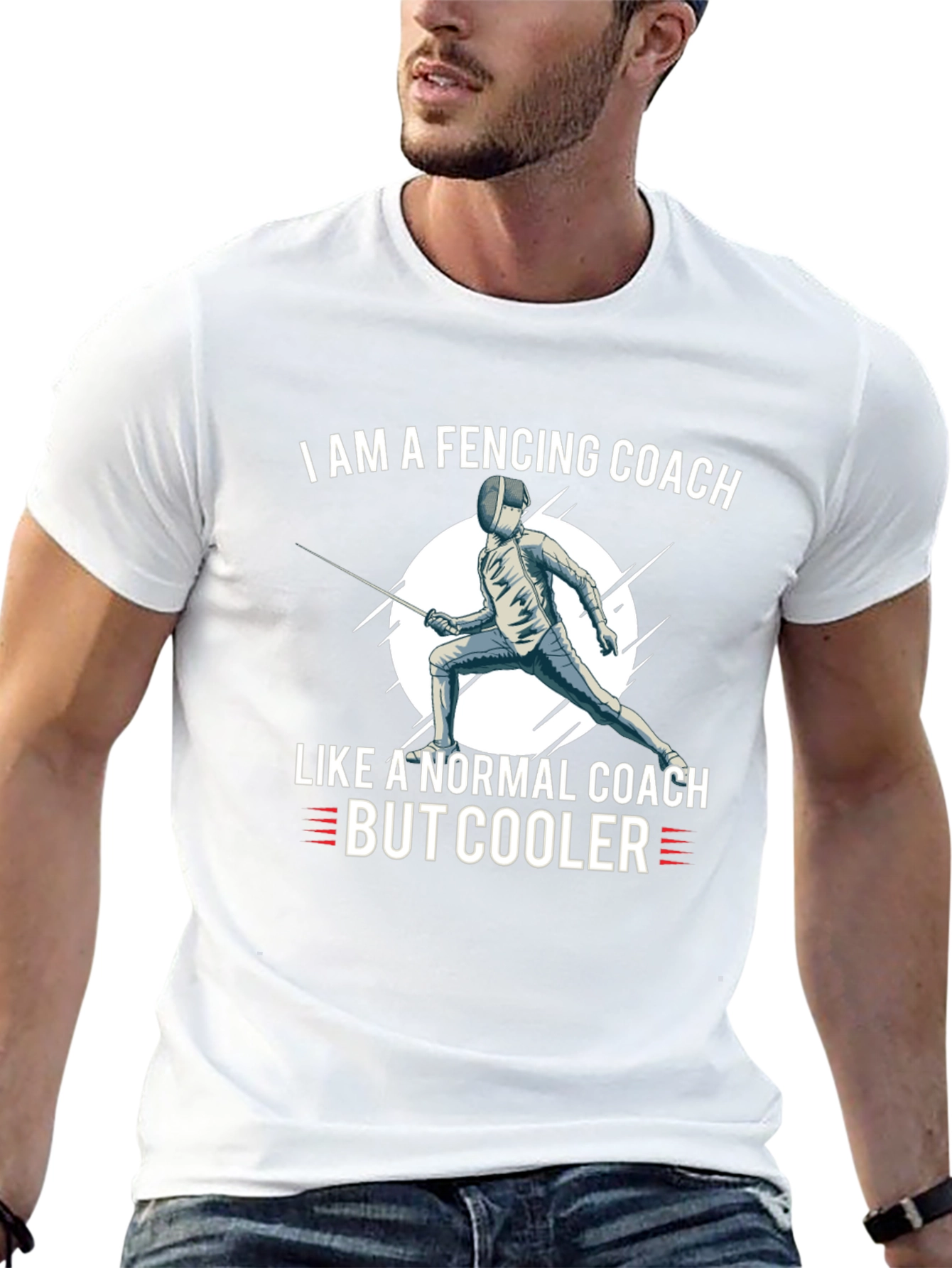 Fencing Coach T-Shirt - Cool Fencing Apparel