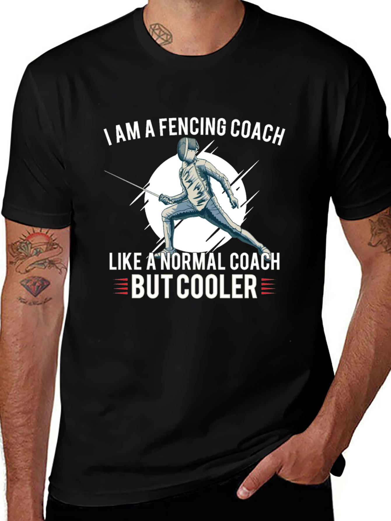 Fencing Coach T-Shirt - Cool Fencing Apparel