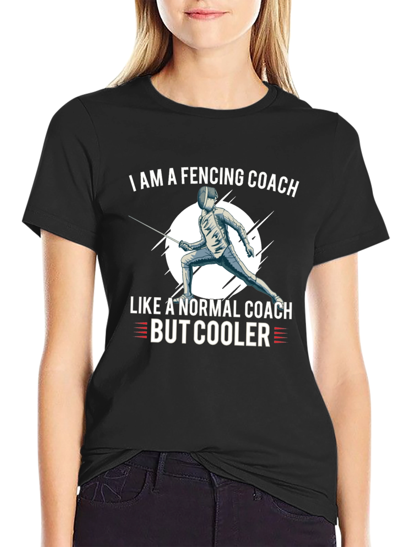Fencing Coach T-Shirt - Cool Fencing Apparel