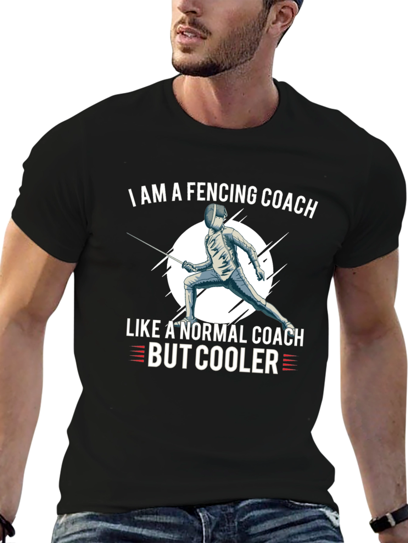 Fencing Coach T-Shirt - Cool Fencing Apparel