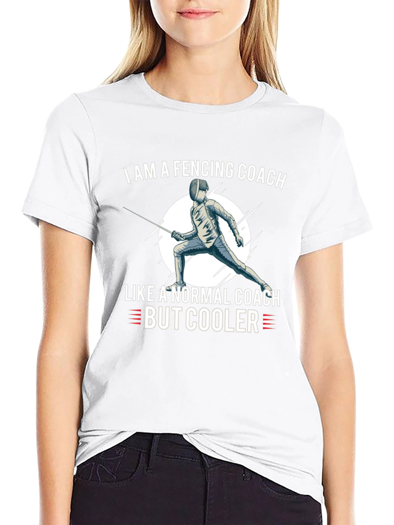 Fencing Coach T-Shirt - Cool Fencing Apparel