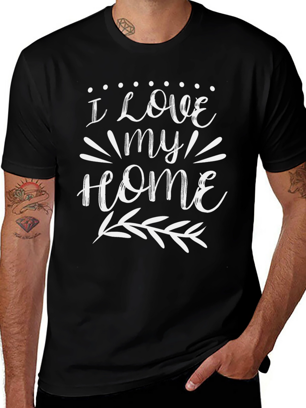 I Love My Home Graphic T-Shirt
