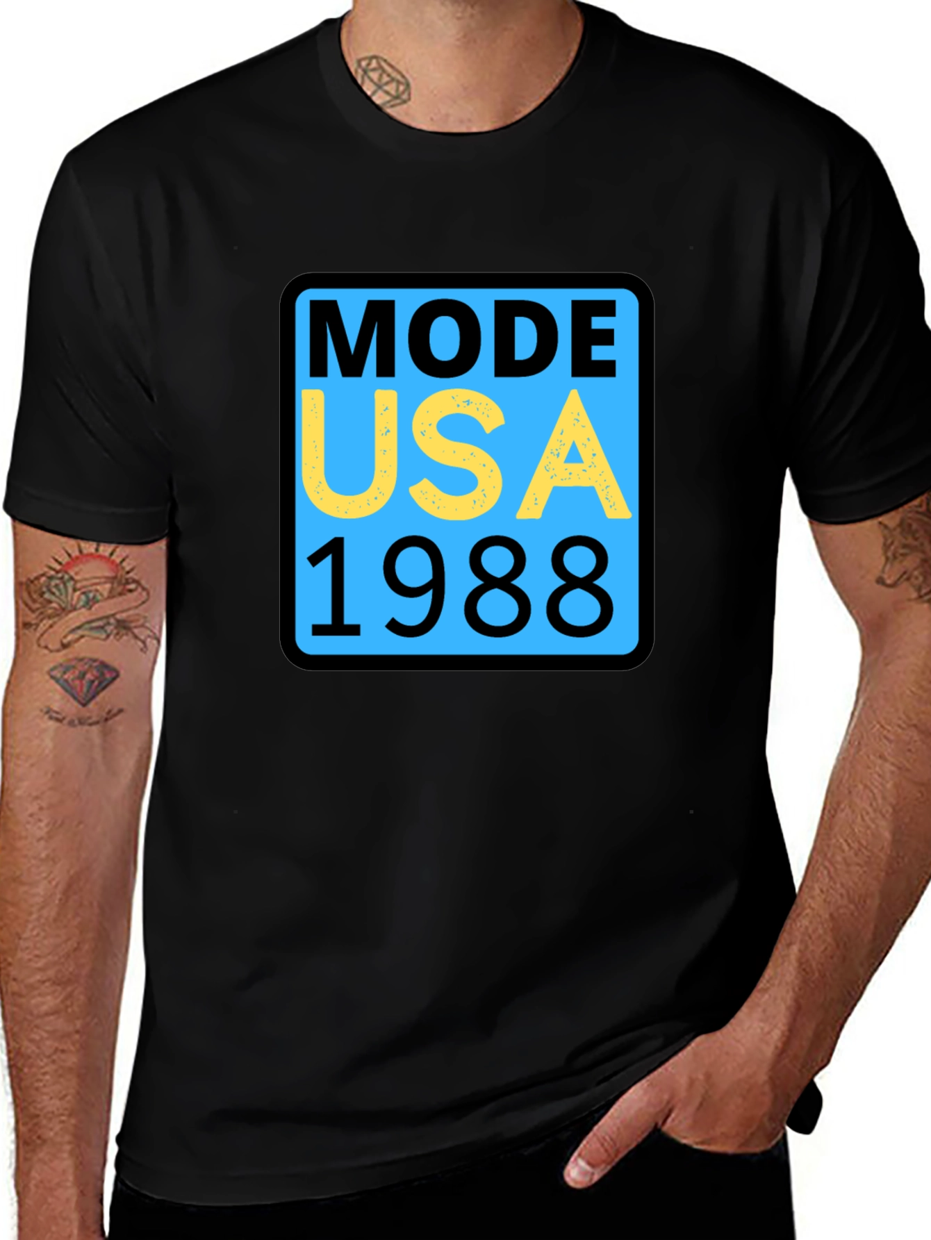 Mode USA 1988 Graphic Tee - Retro Style