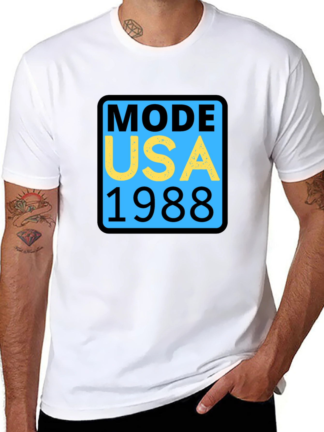 Mode USA 1988 Graphic Tee - Retro Style