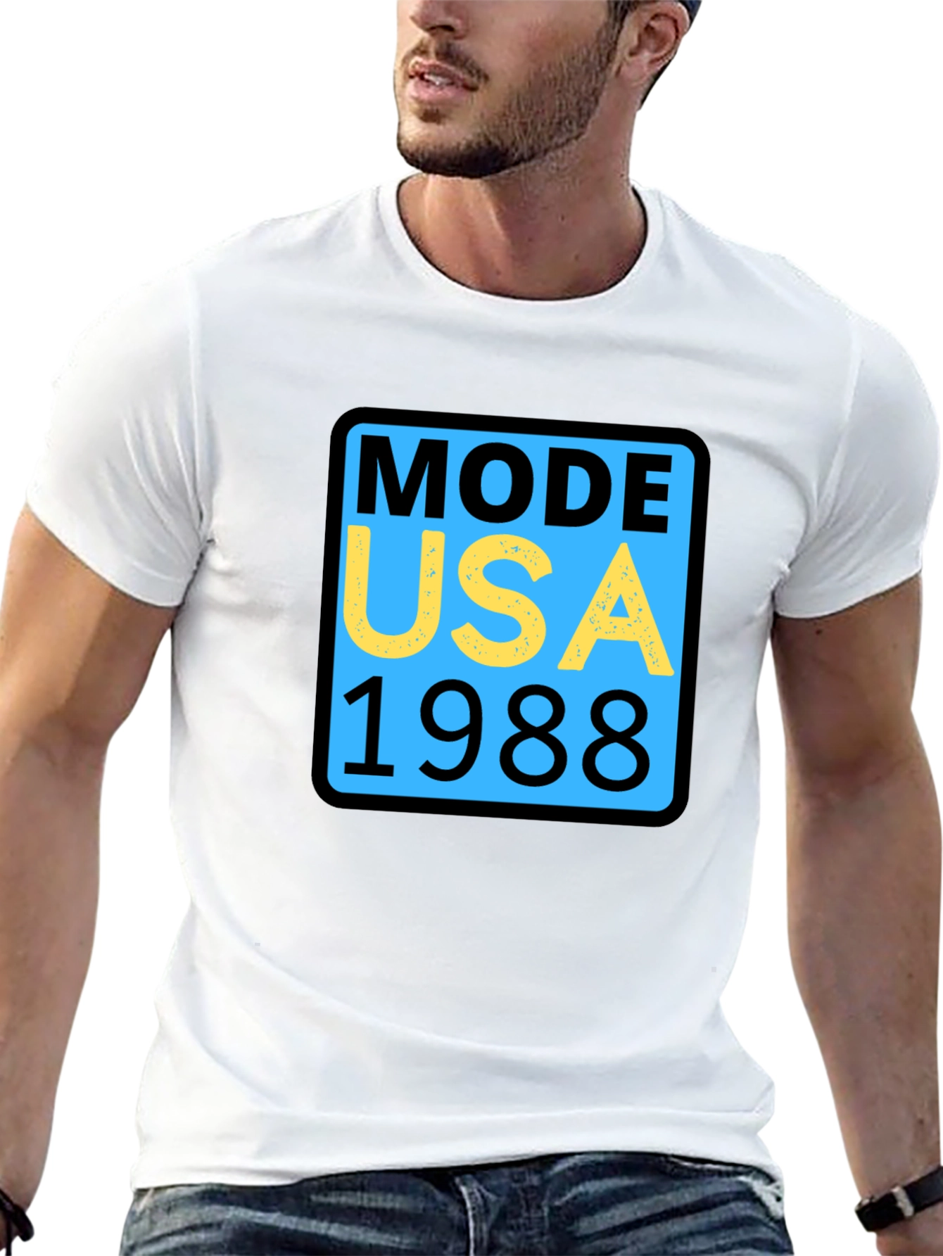Mode USA 1988 Graphic Tee - Retro Style