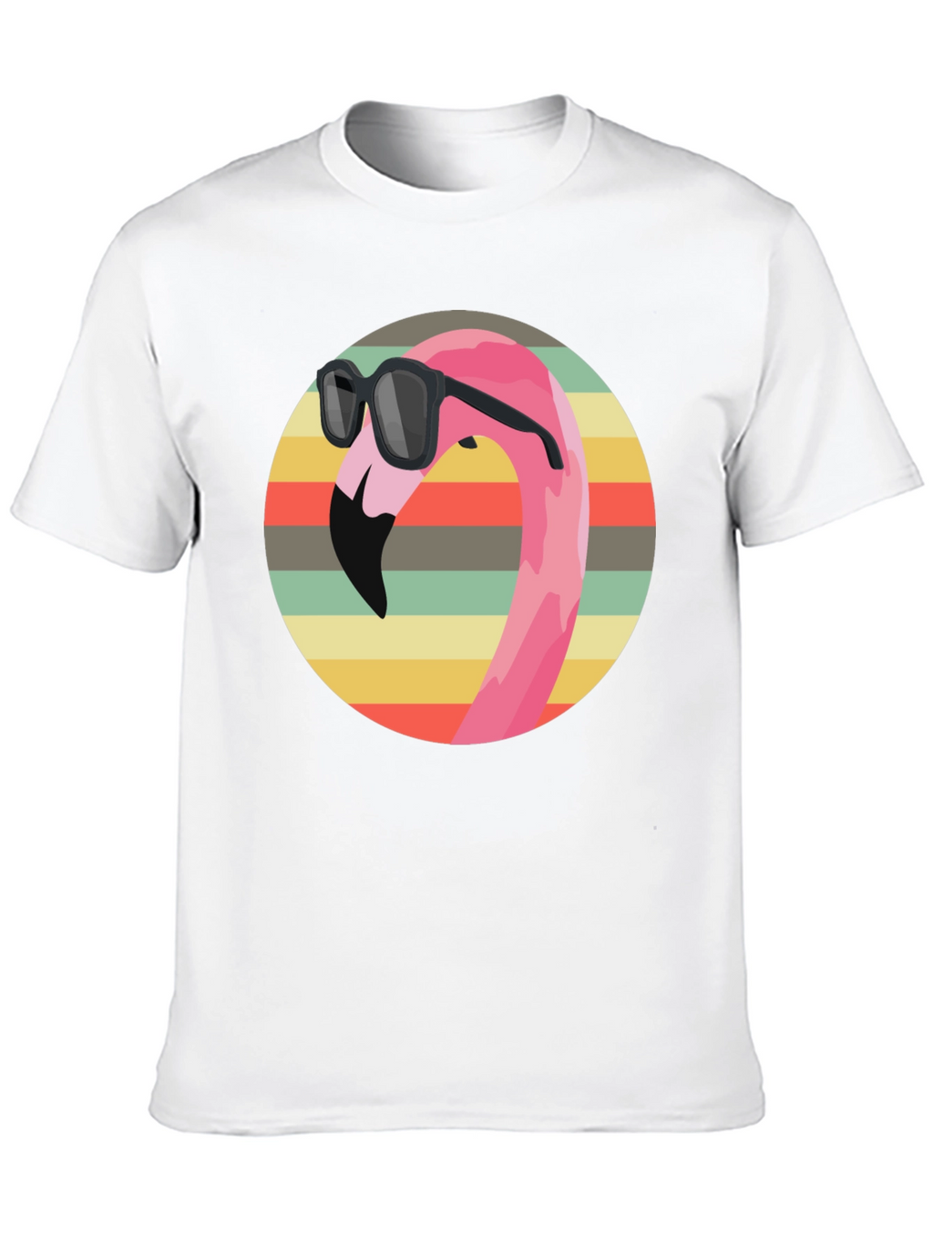 Cool Flamingo Graphic Tee - Retro Style