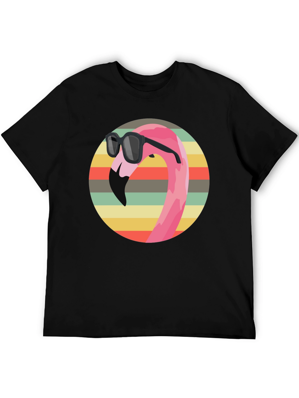 Cool Flamingo Graphic Tee - Retro Style