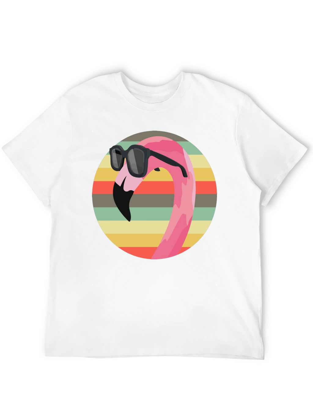 Cool Flamingo Graphic Tee - Retro Style