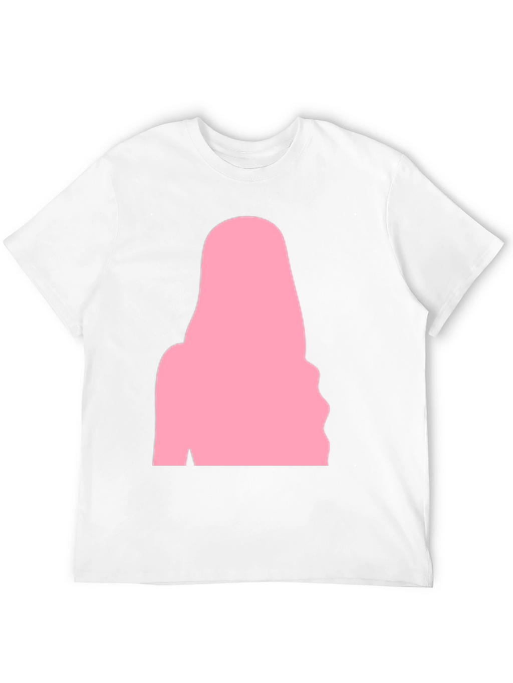 Black T-Shirt with Pink Silhouette