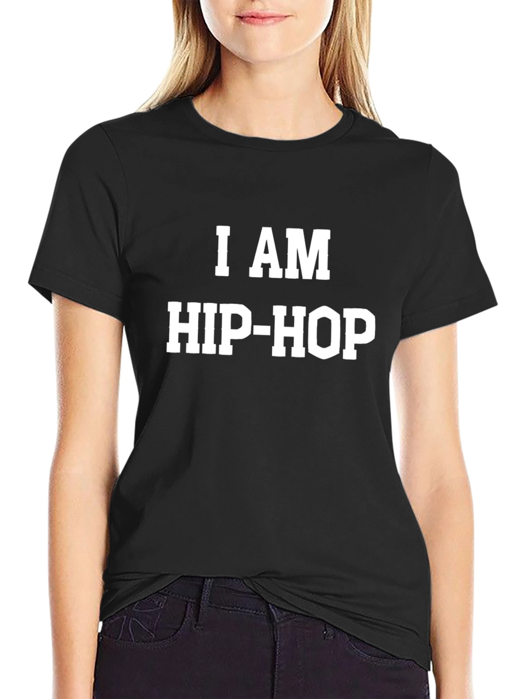 I AM HIP-HOP Black Graphic Tee