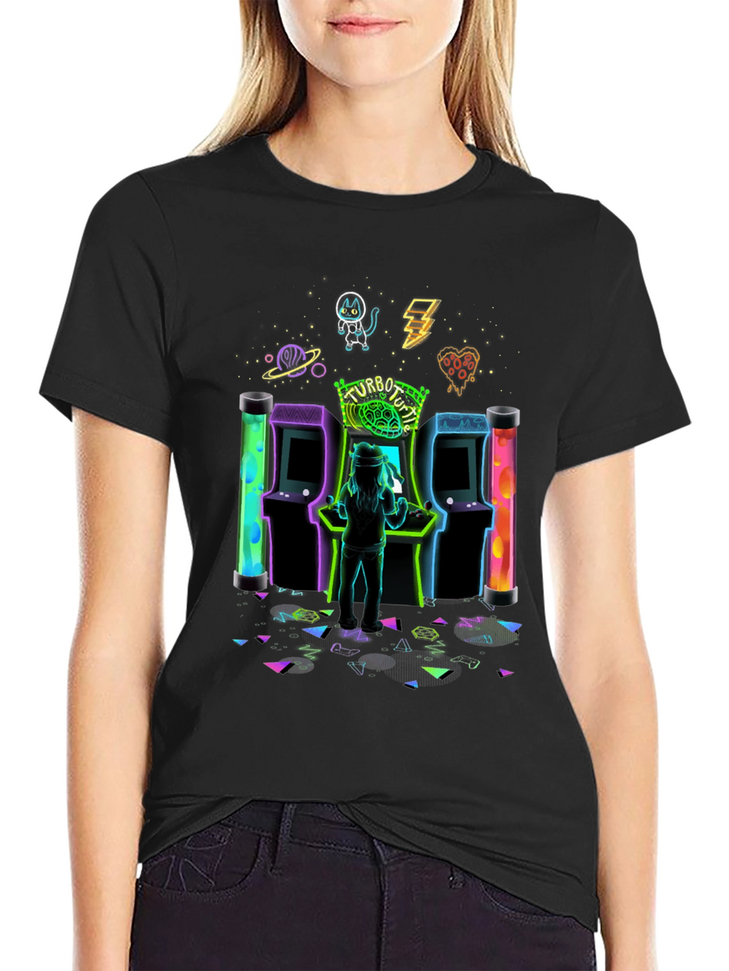 Retro Arcade T-Shirt - Turbo Turtle Game