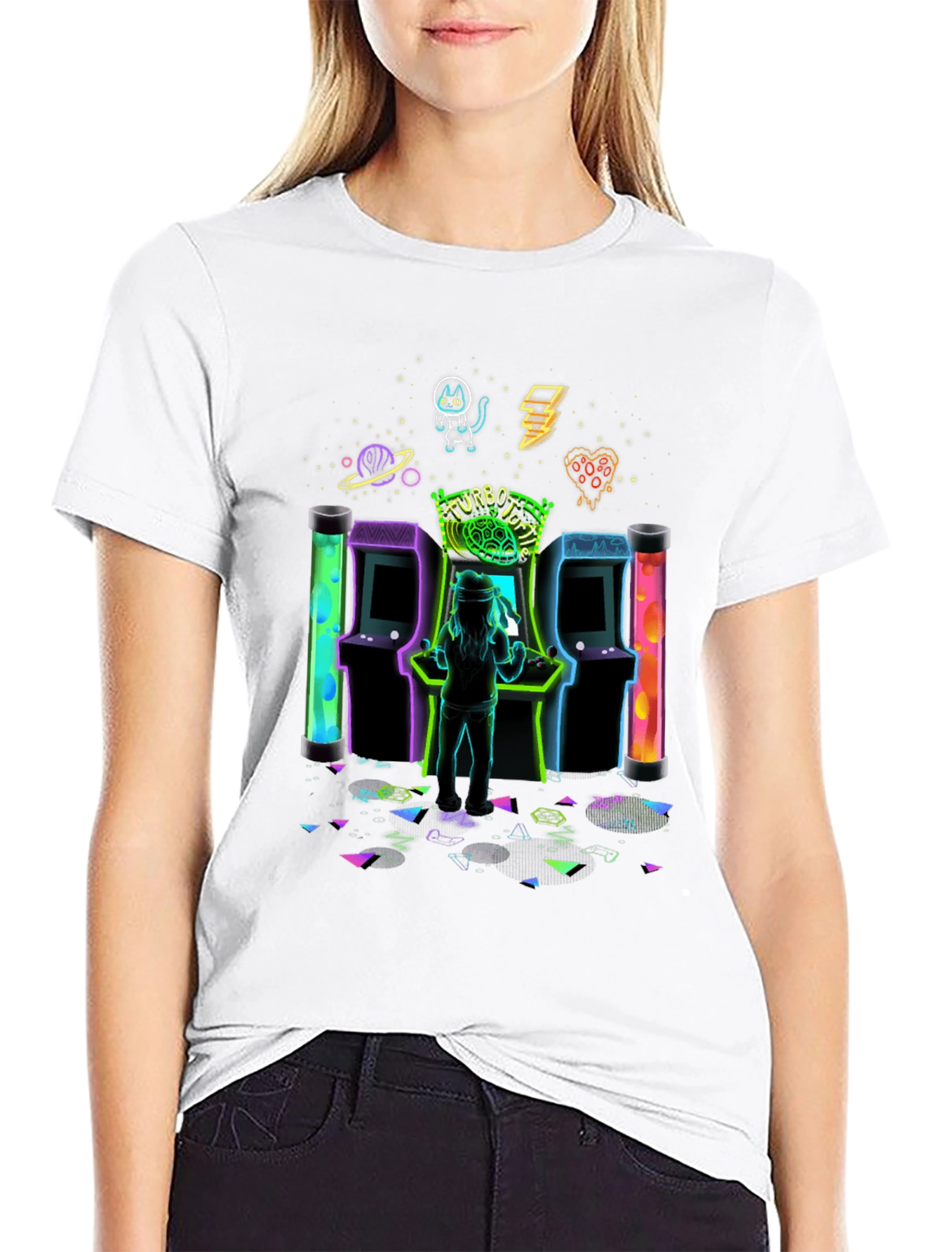 Retro Arcade T-Shirt - Turbo Turtle Game