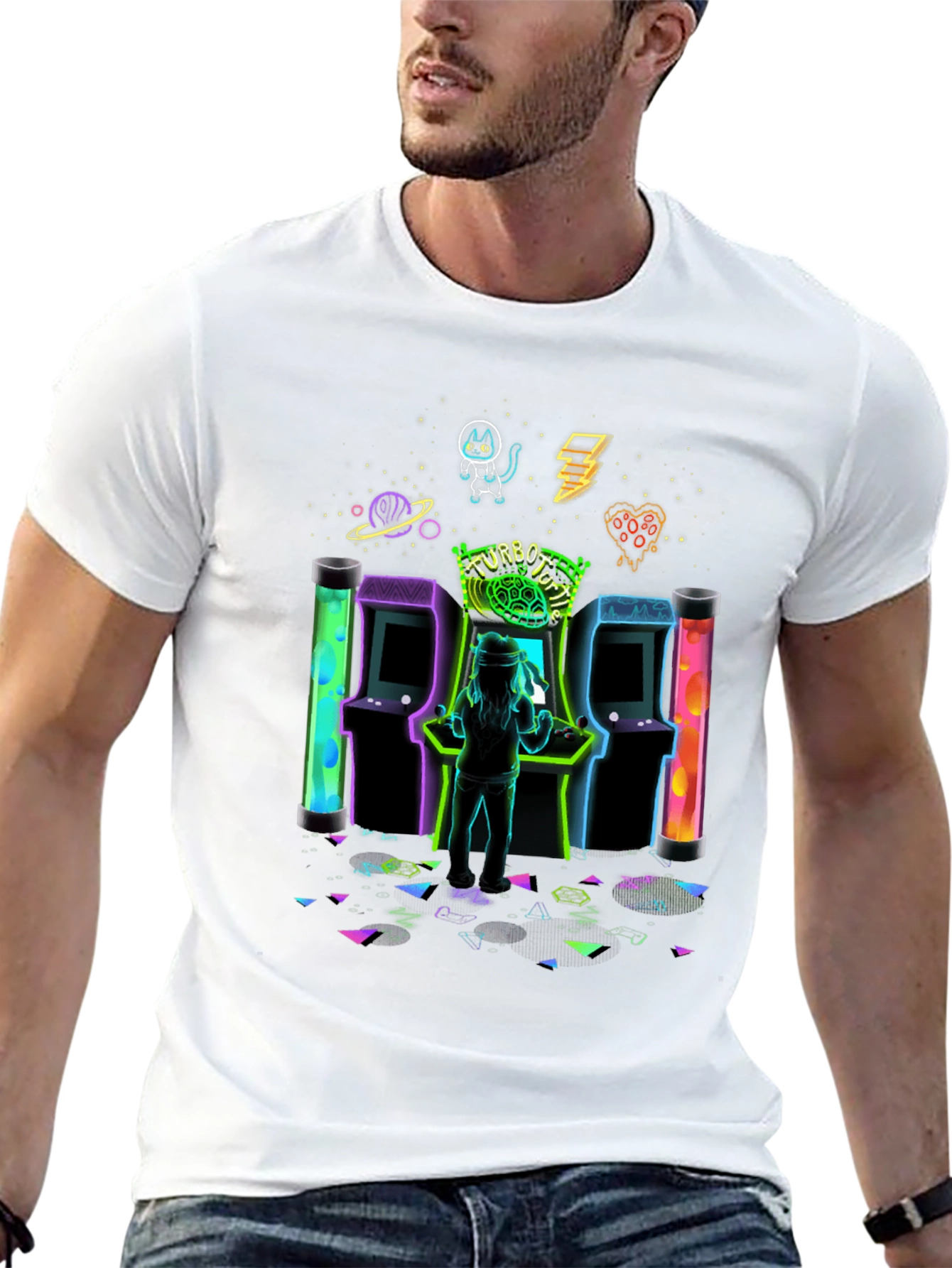 Retro Arcade T-Shirt - Turbo Turtle Game