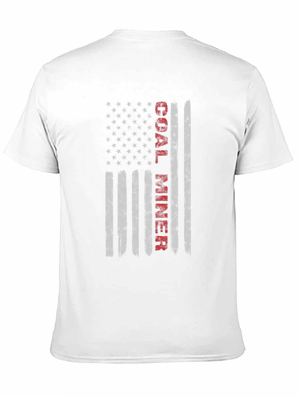 Coal Miner American Flag Graphic T-Shirt