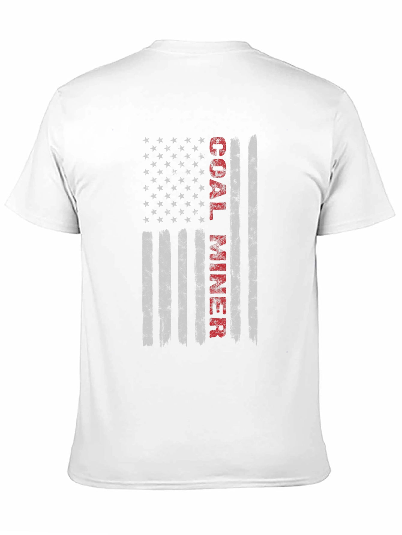 Coal Miner American Flag Graphic T-Shirt