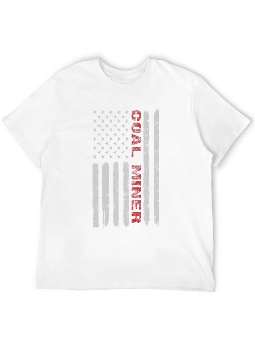 Coal Miner American Flag Graphic T-Shirt