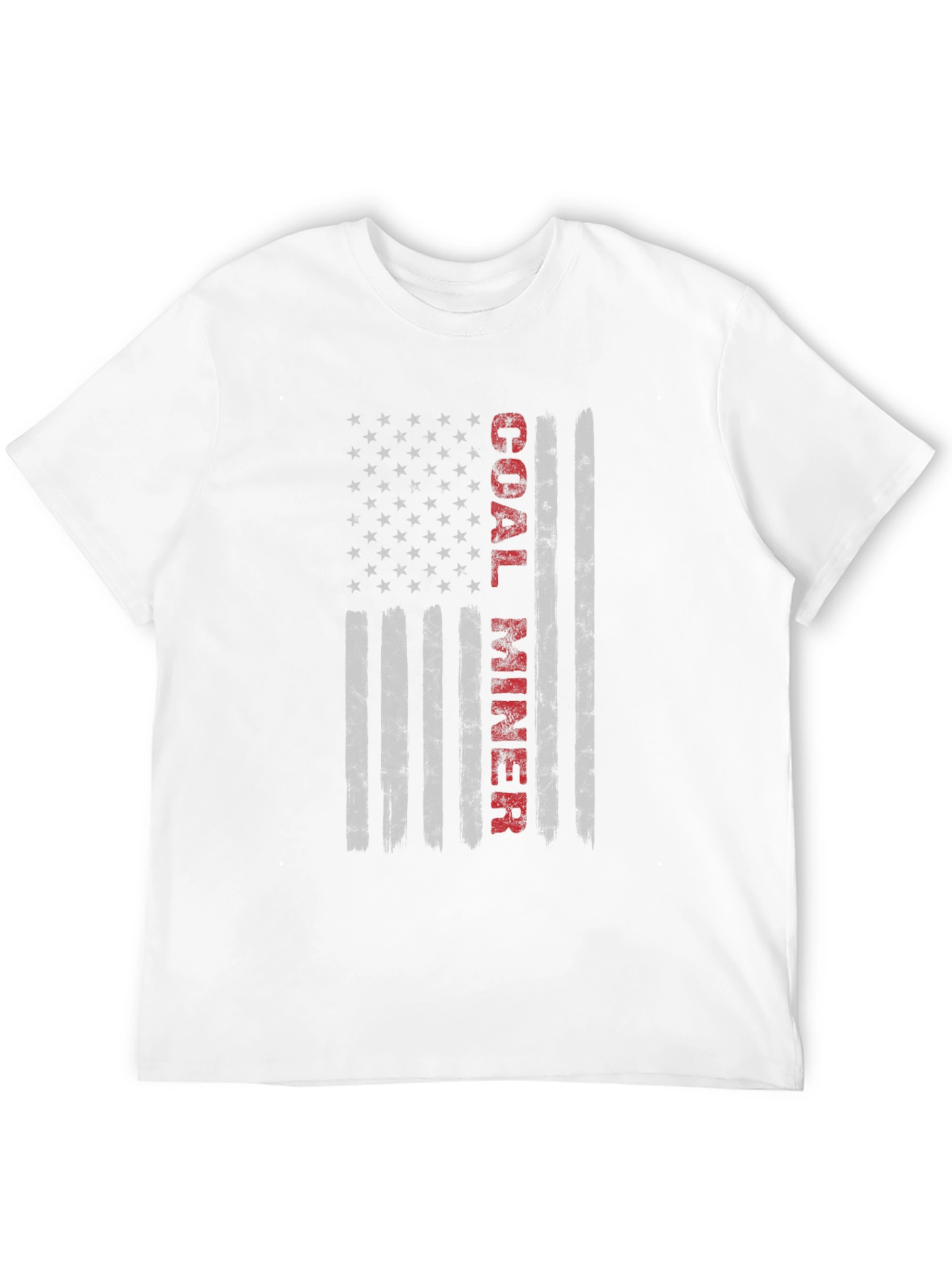 Coal Miner American Flag Graphic T-Shirt