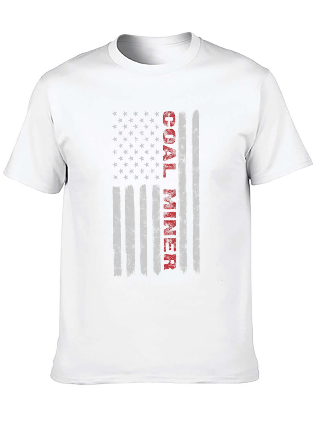 Coal Miner American Flag Graphic T-Shirt