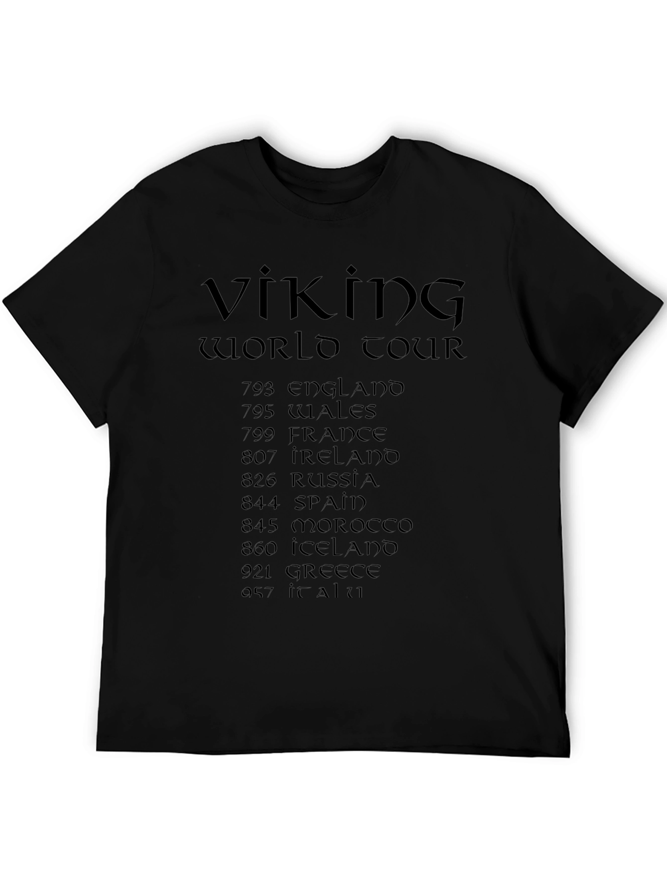 Viking World Tour T-Shirt - Historical Travel Tee