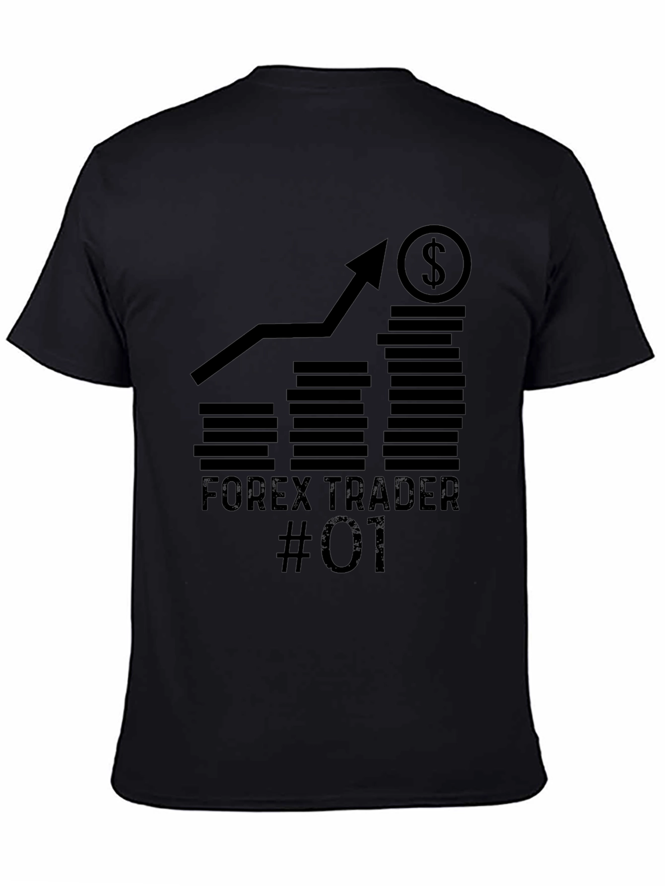 Forex Trader #01 Graphic Tee - Black