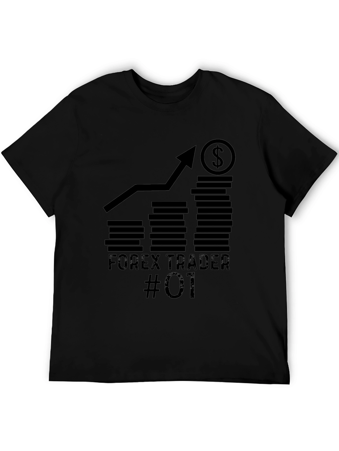 Forex Trader #01 Graphic Tee - Black