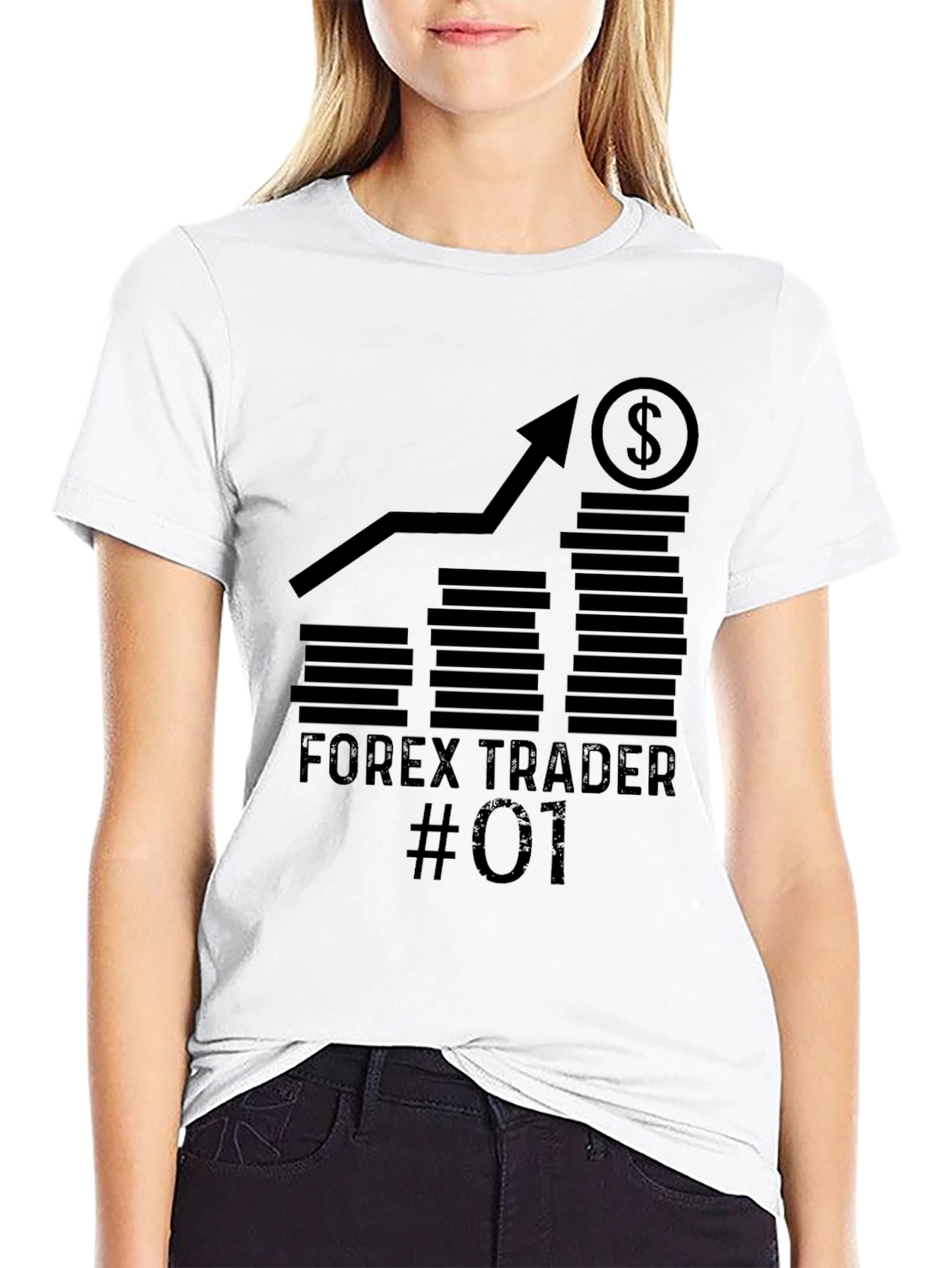 Forex Trader #01 Graphic Tee - Black