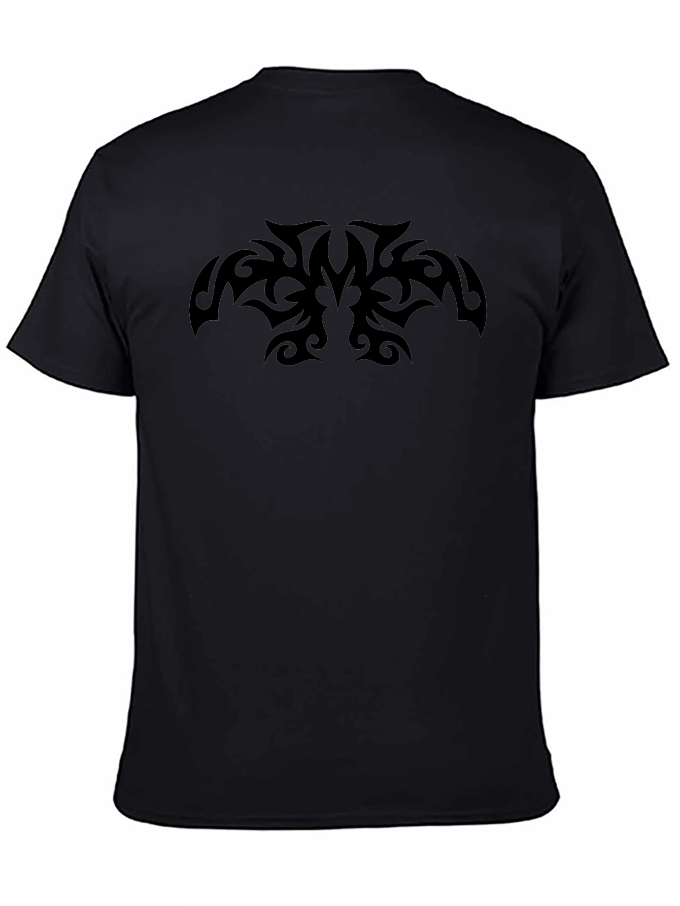 Mens Black Tribal Tattoo Graphic Tee