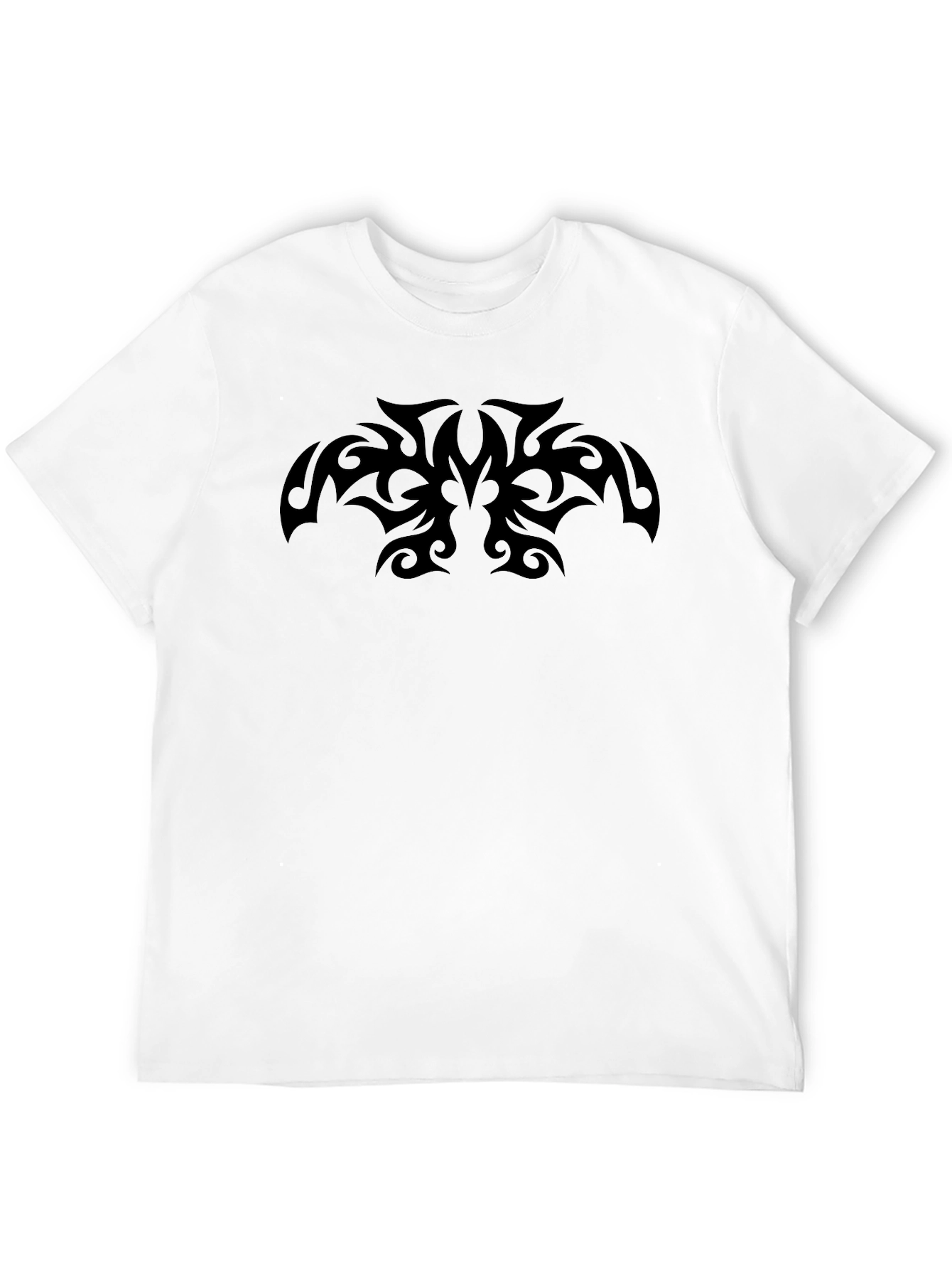 Mens Black Tribal Tattoo Graphic Tee