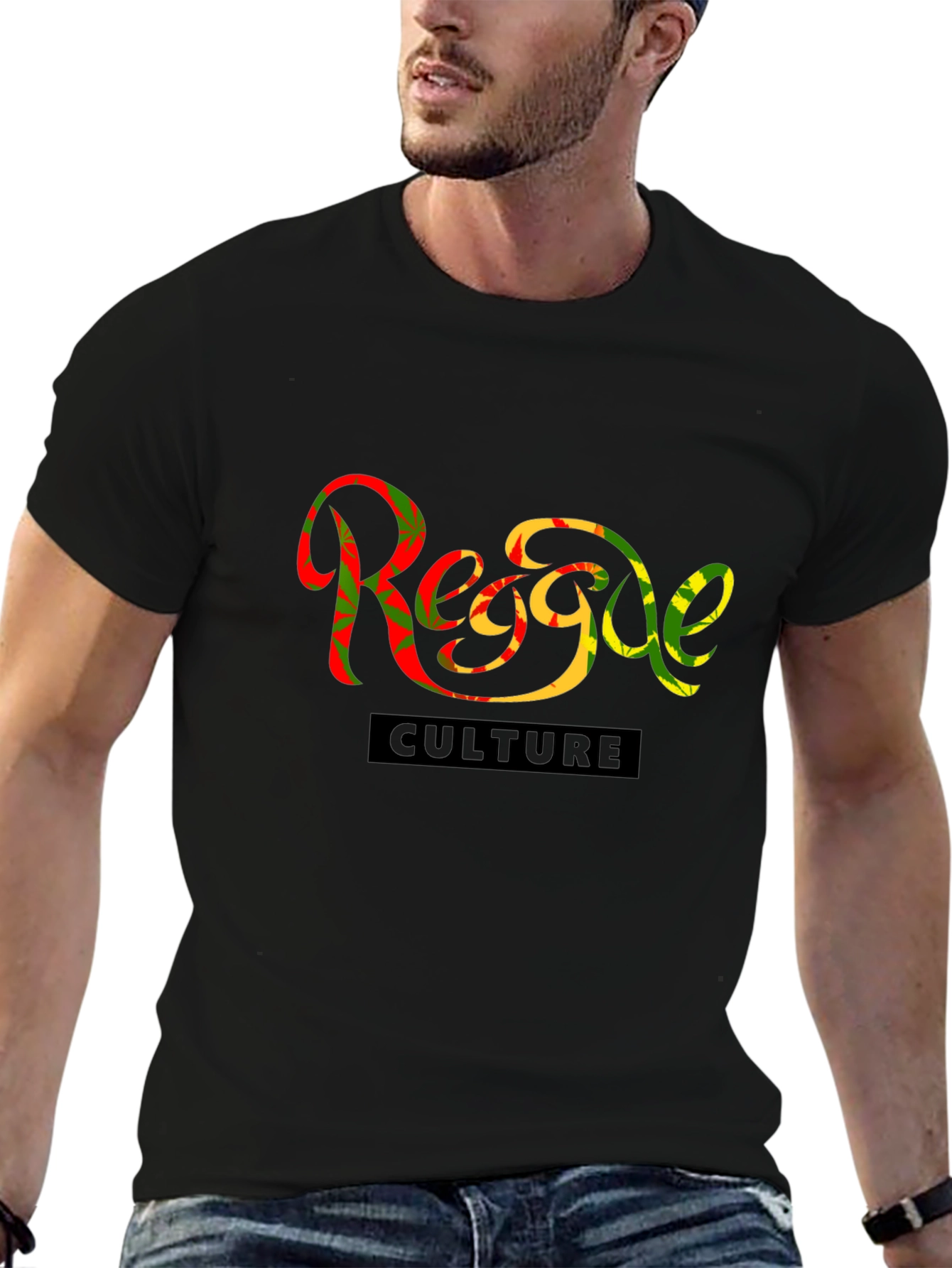Reggae Culture Graphic Tee - Stylish Black T-Shirt