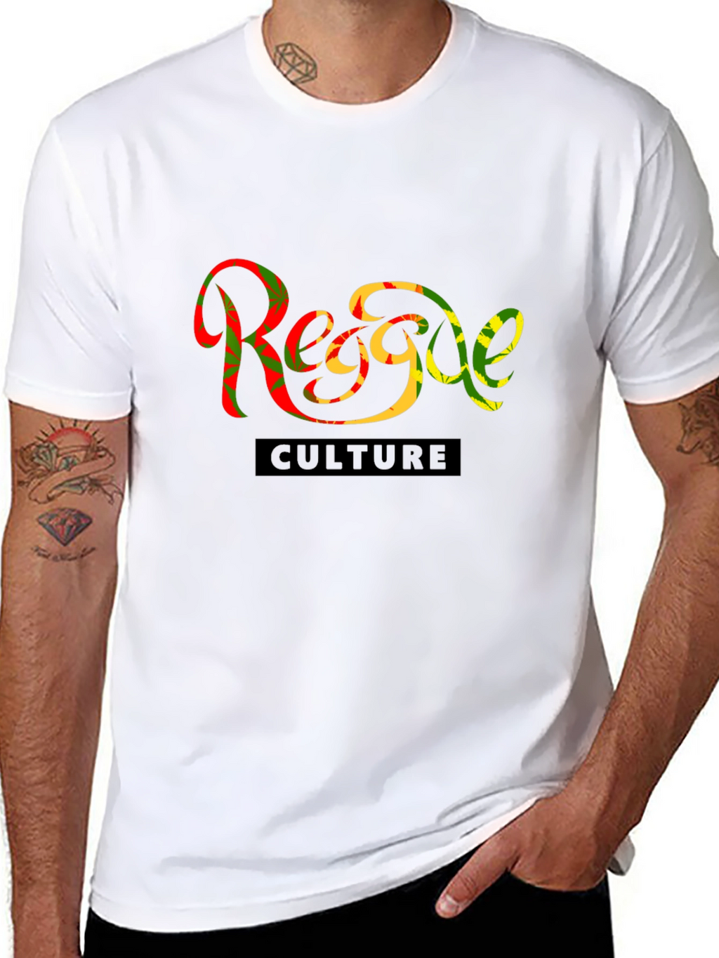 Reggae Culture Graphic Tee - Stylish Black T-Shirt