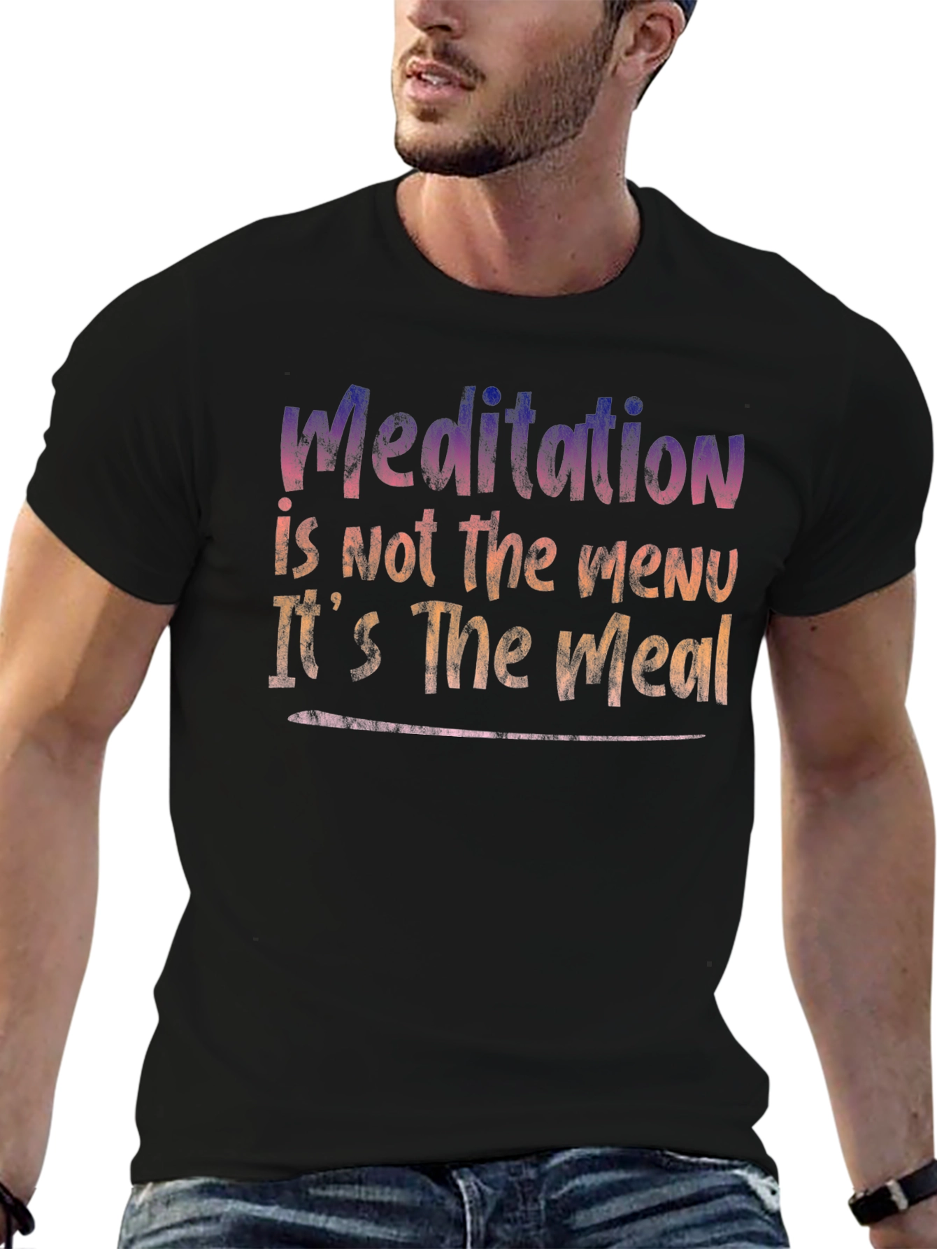 Meditation is The Meal Graphic T-Shirt