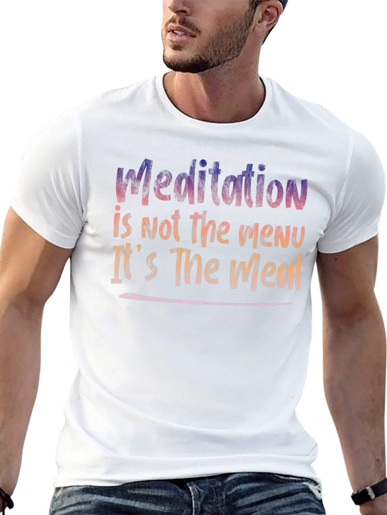 Meditation is The Meal Graphic T-Shirt