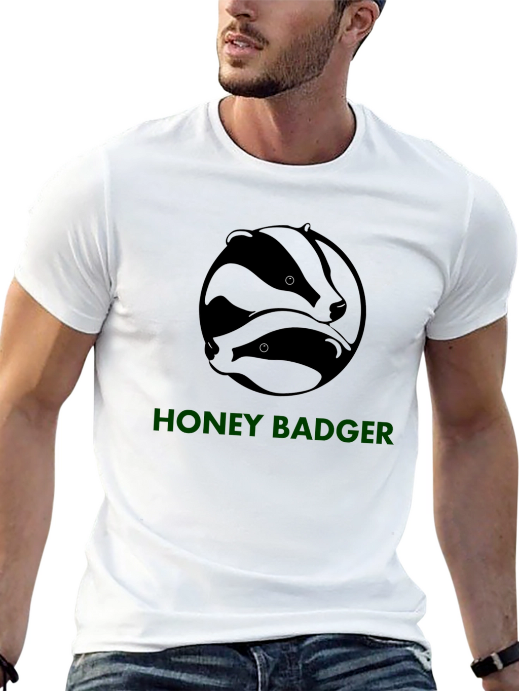 Honey Badger Graphic Tee - Black