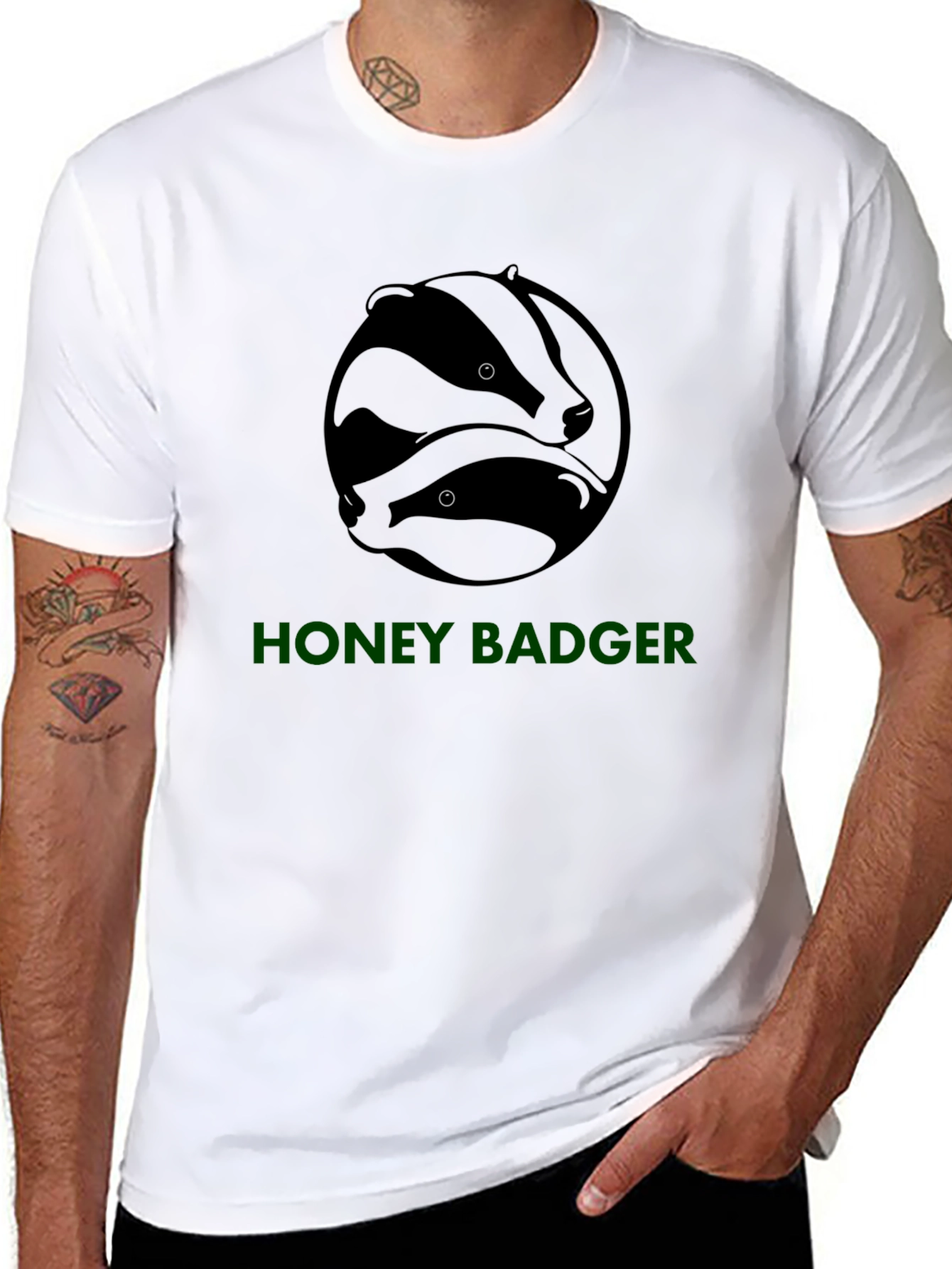 Honey Badger Graphic Tee - Black