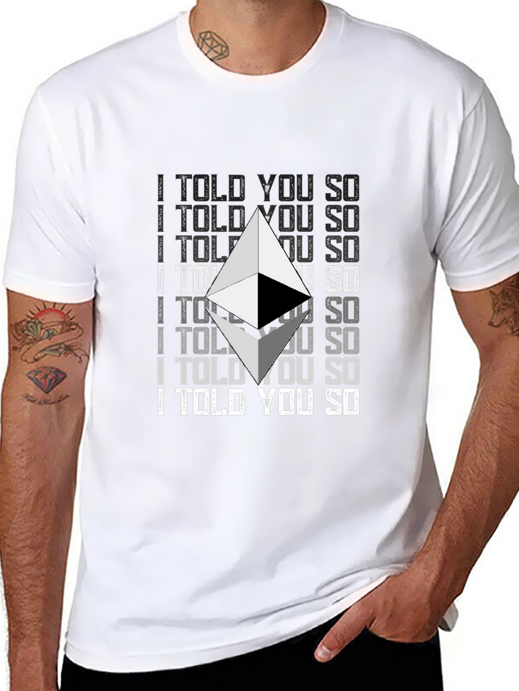Ethereum Crypto I Told You So Graphic T-Shirt