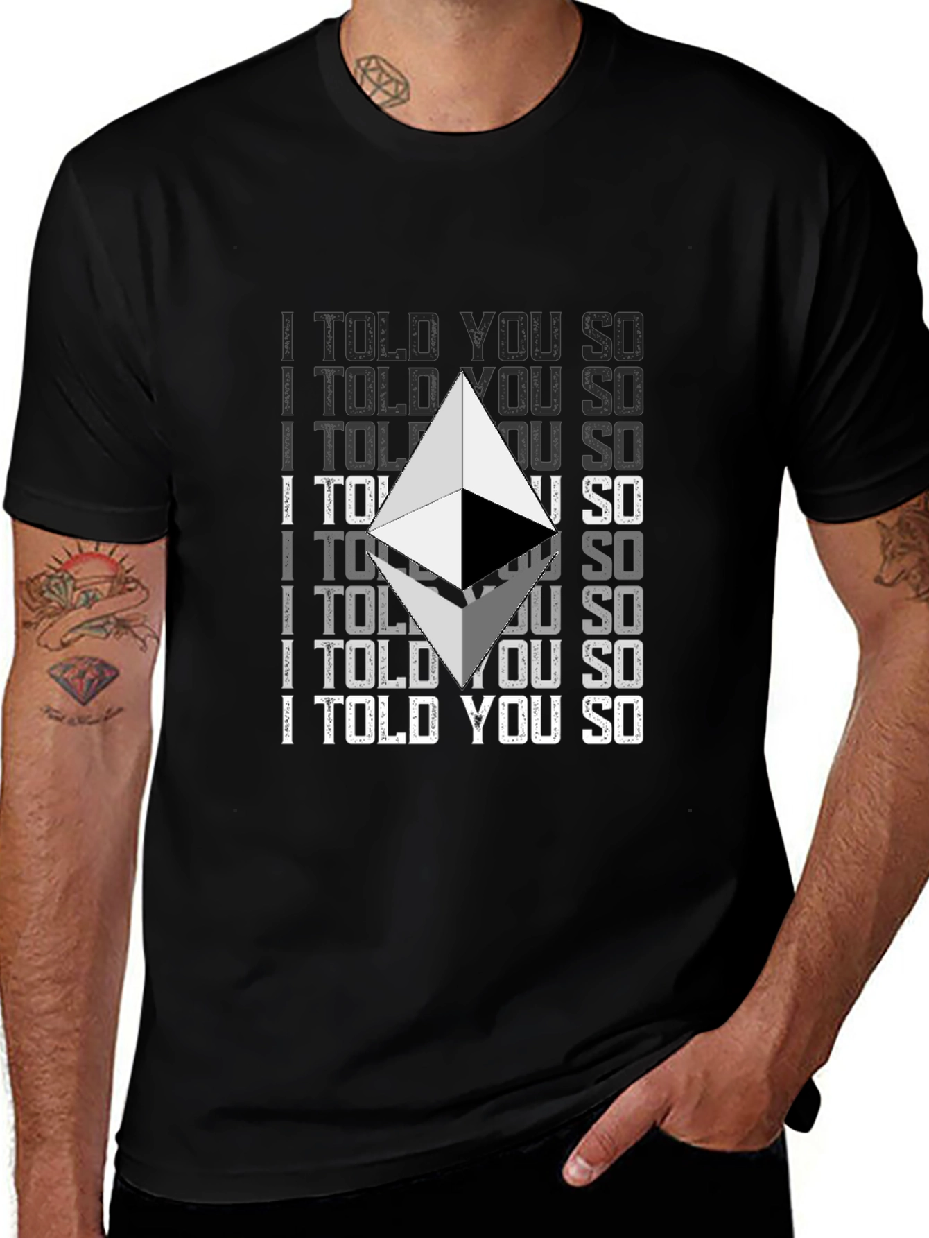 Ethereum Crypto I Told You So Graphic T-Shirt