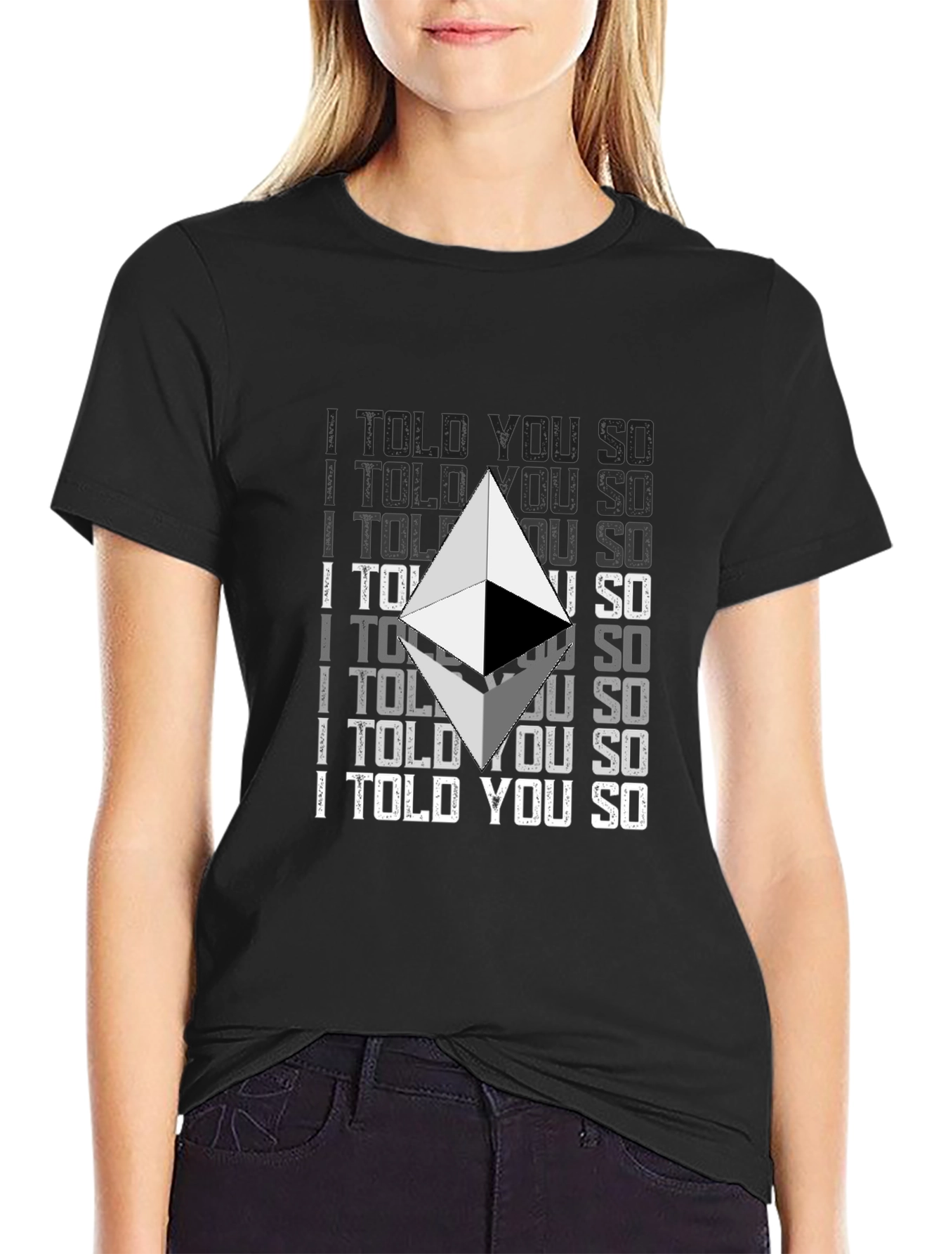 Ethereum Crypto I Told You So Graphic T-Shirt