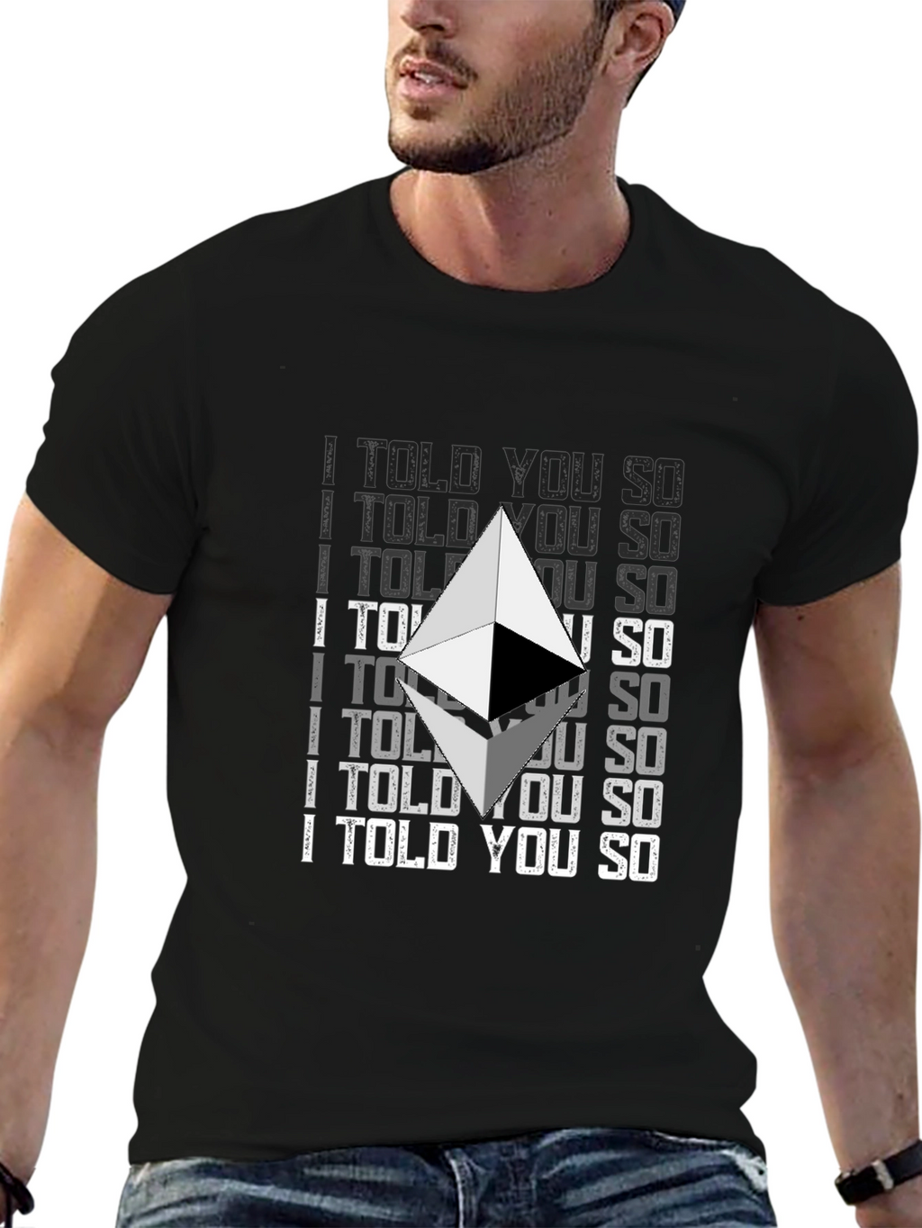 Ethereum Crypto I Told You So Graphic T-Shirt