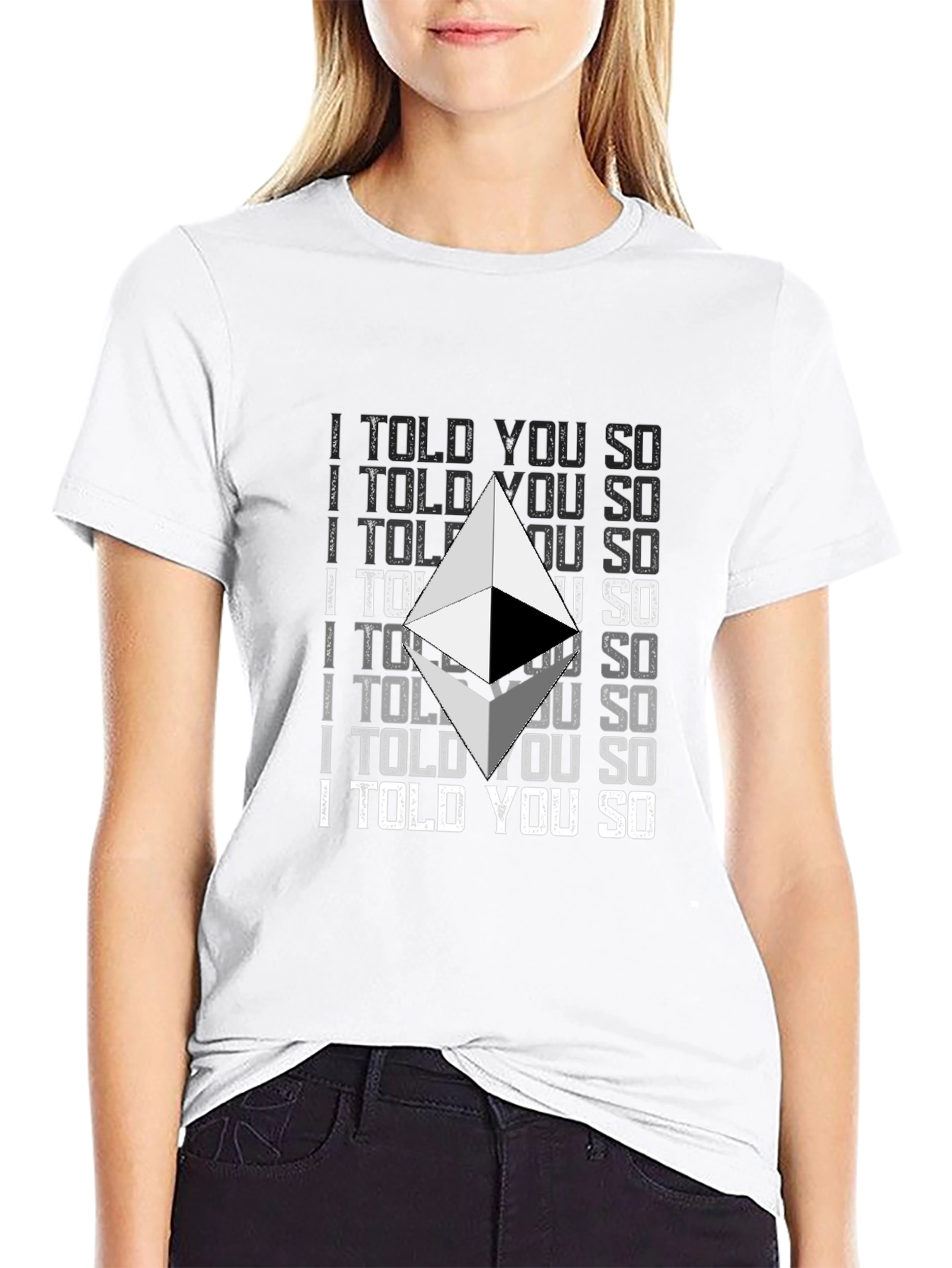 Ethereum Crypto I Told You So Graphic T-Shirt