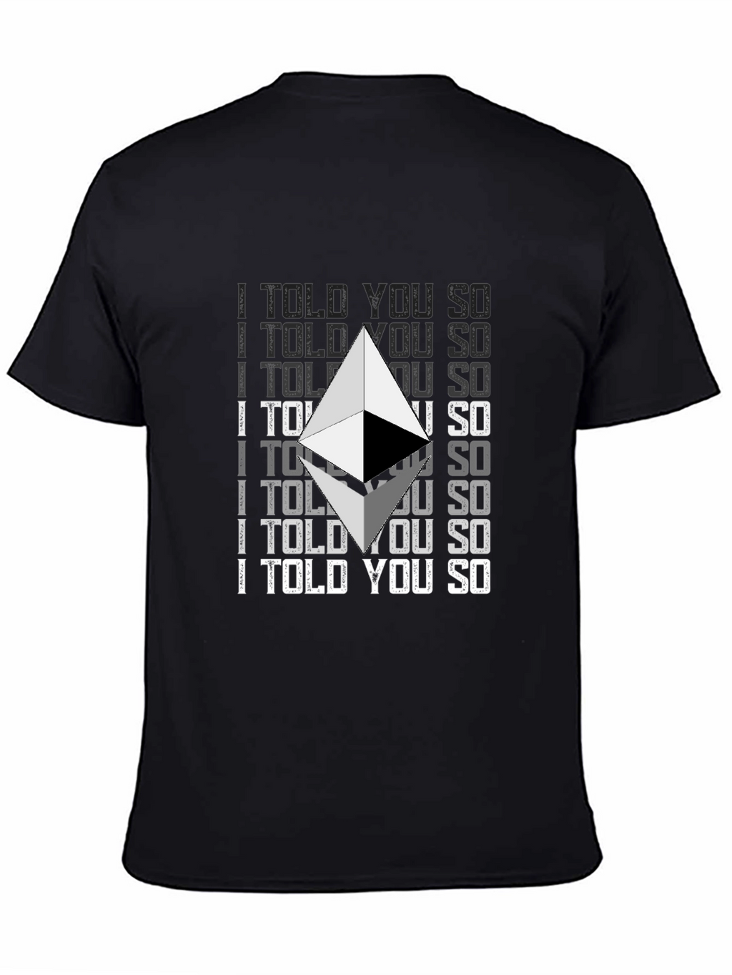 Ethereum Crypto I Told You So Graphic T-Shirt