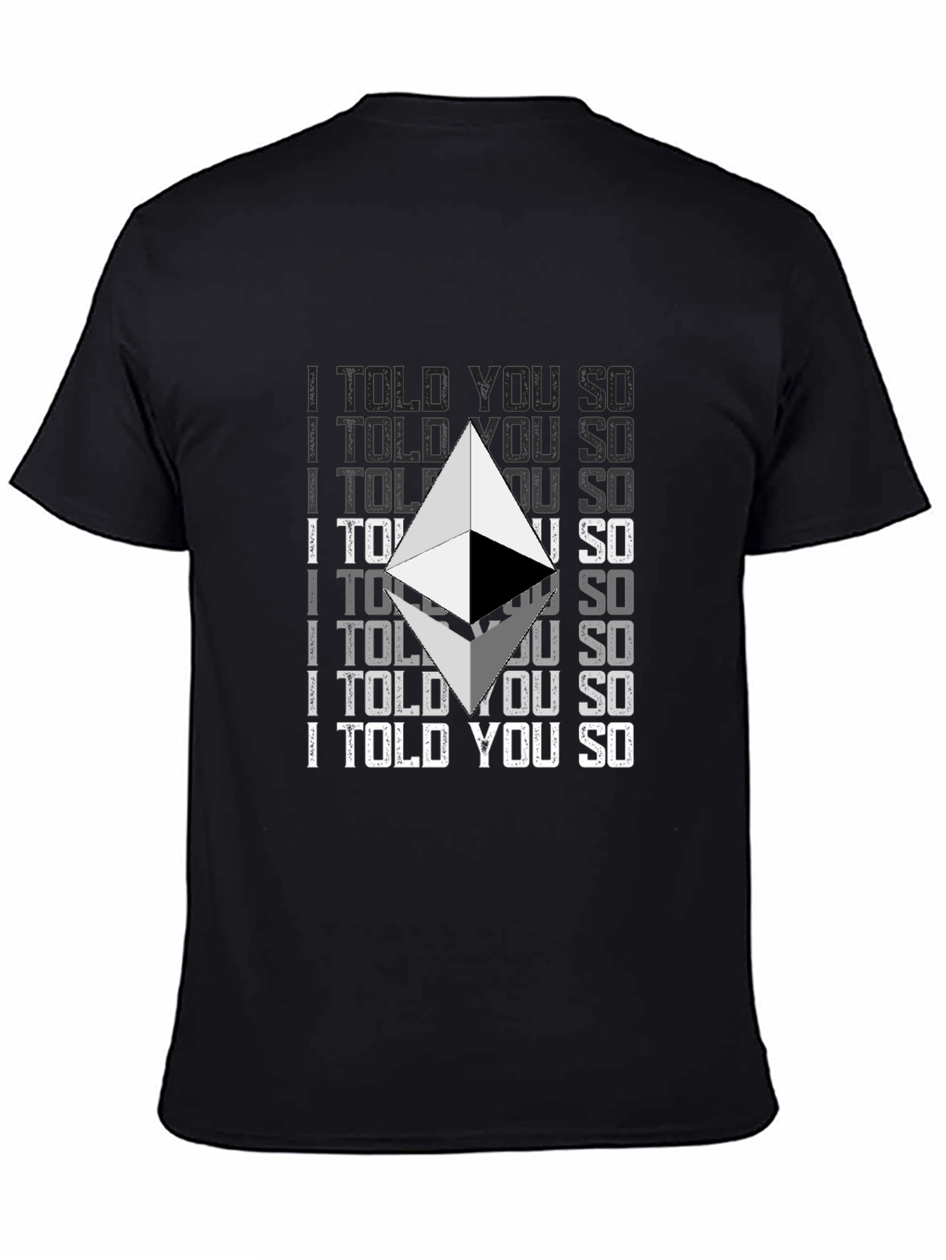 Ethereum Crypto I Told You So Graphic T-Shirt