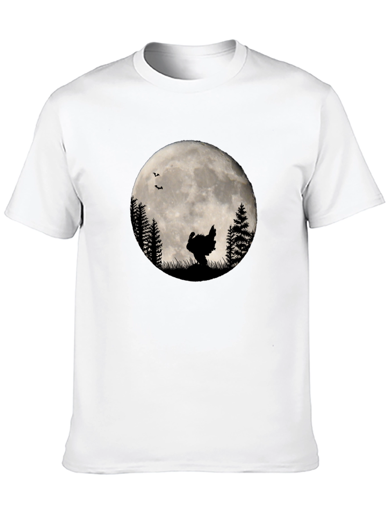 Turkey Silhouette Moon Graphic T-Shirt