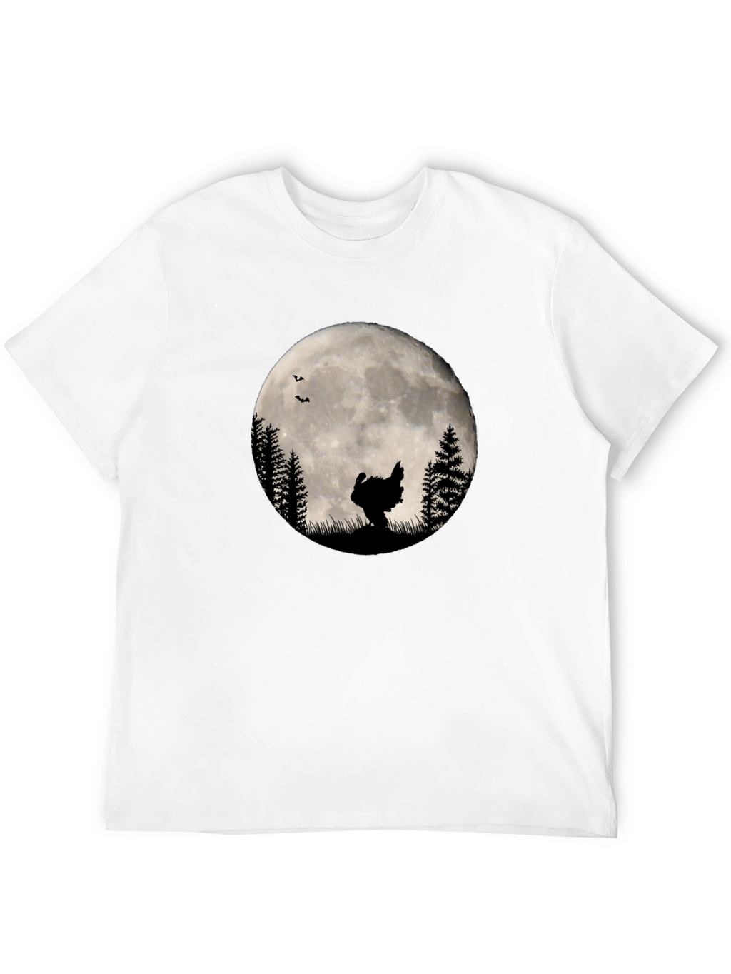 Turkey Silhouette Moon Graphic T-Shirt