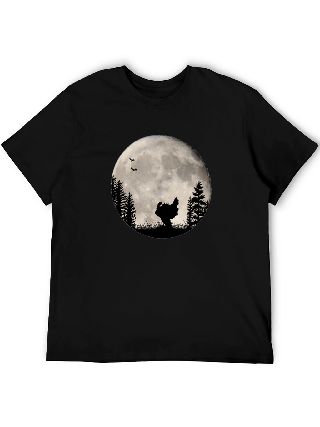 Turkey Silhouette Moon Graphic T-Shirt