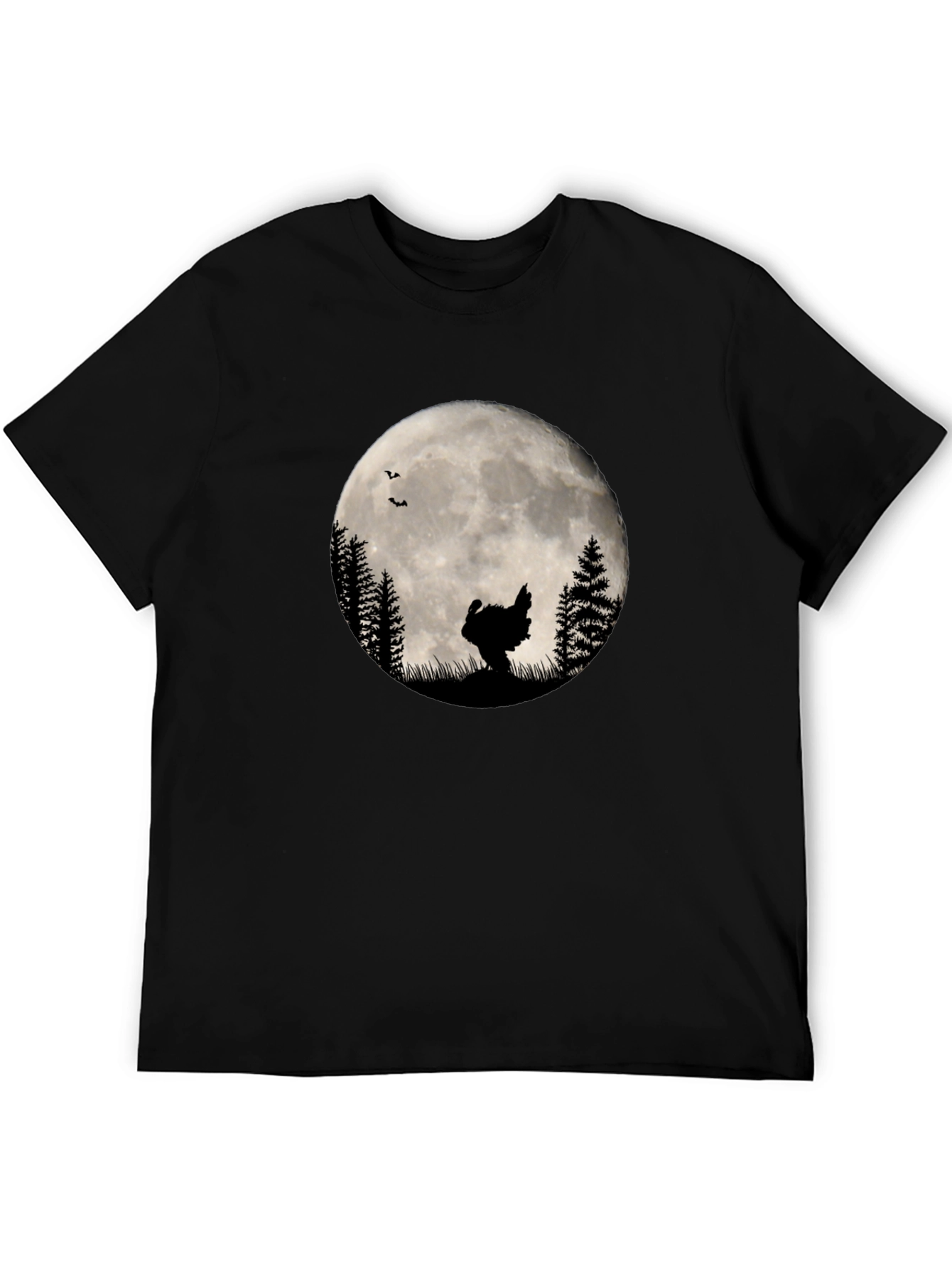 Turkey Silhouette Moon Graphic T-Shirt