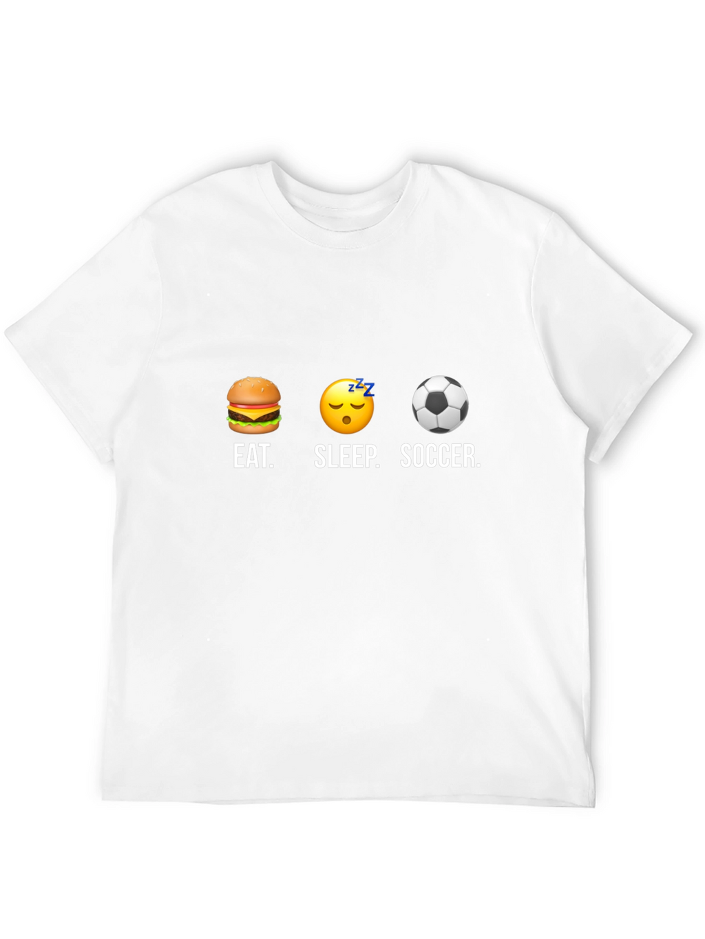 Eat Sleep Soccer T-Shirt - Funny Graphic Tee