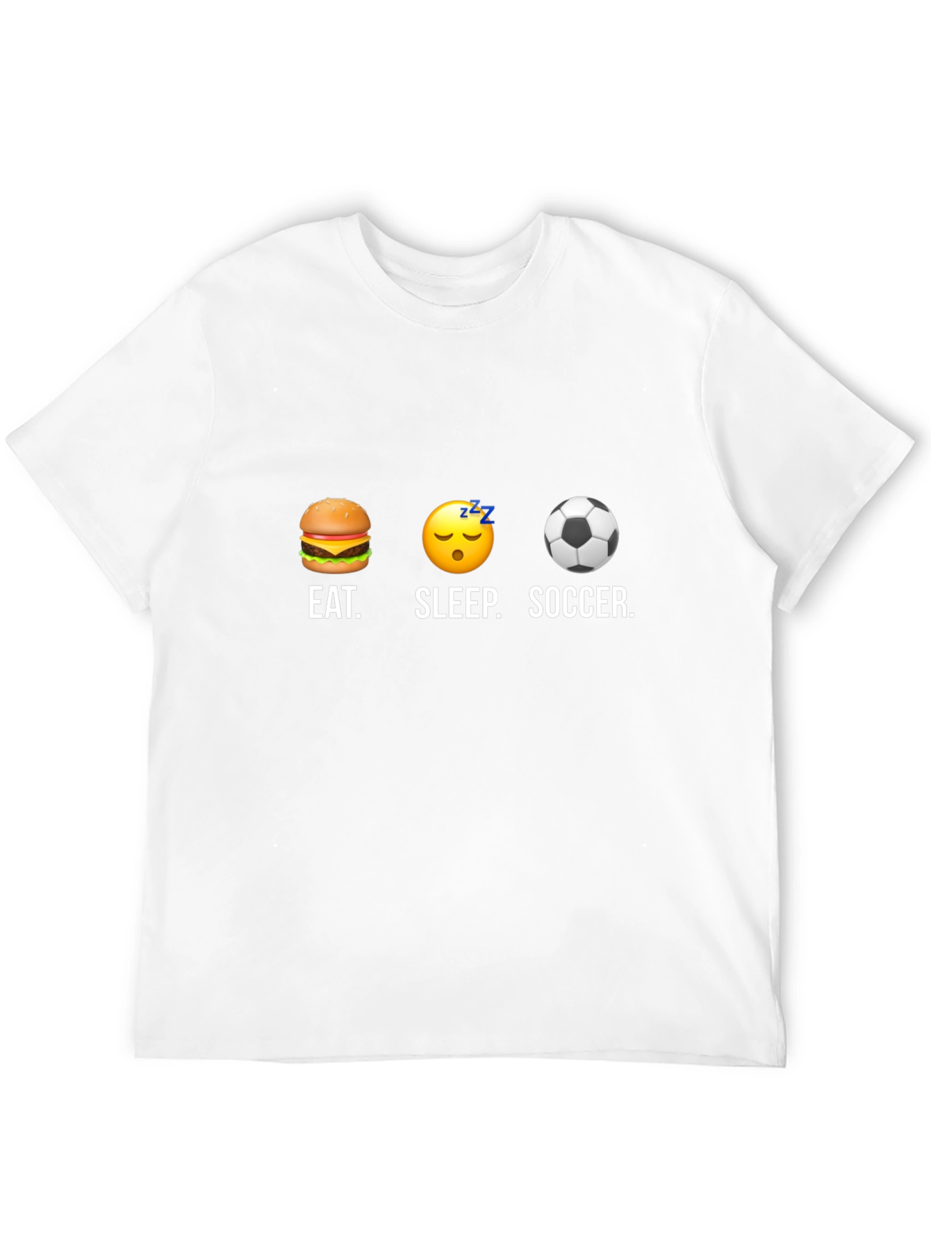 Eat Sleep Soccer T-Shirt - Funny Graphic Tee