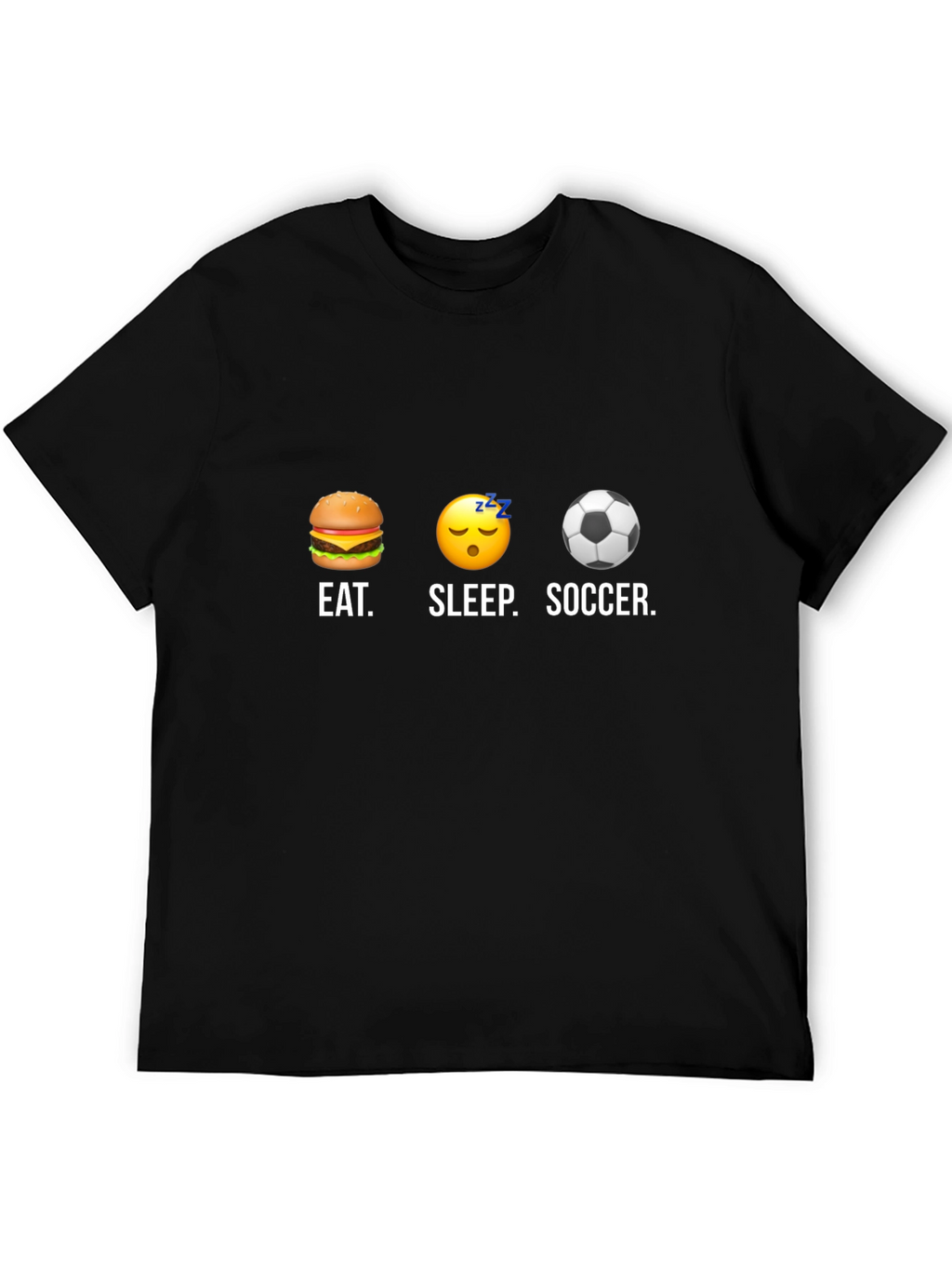 Eat Sleep Soccer T-Shirt - Funny Graphic Tee